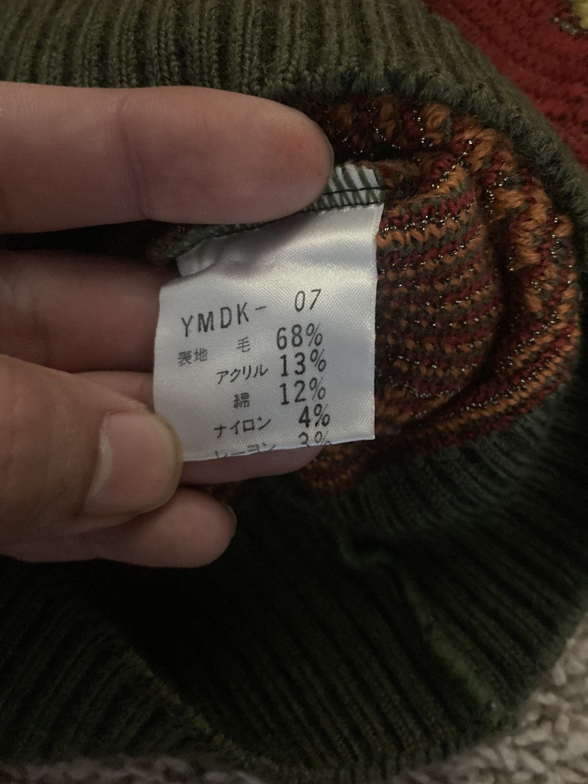Yoshiyuki Konishi 90s Ficce Yoshiyuki Konishi Green Knit Floral Emblem Sweater Size US M / EU 48-50 / 2 - 7 Thumbnail