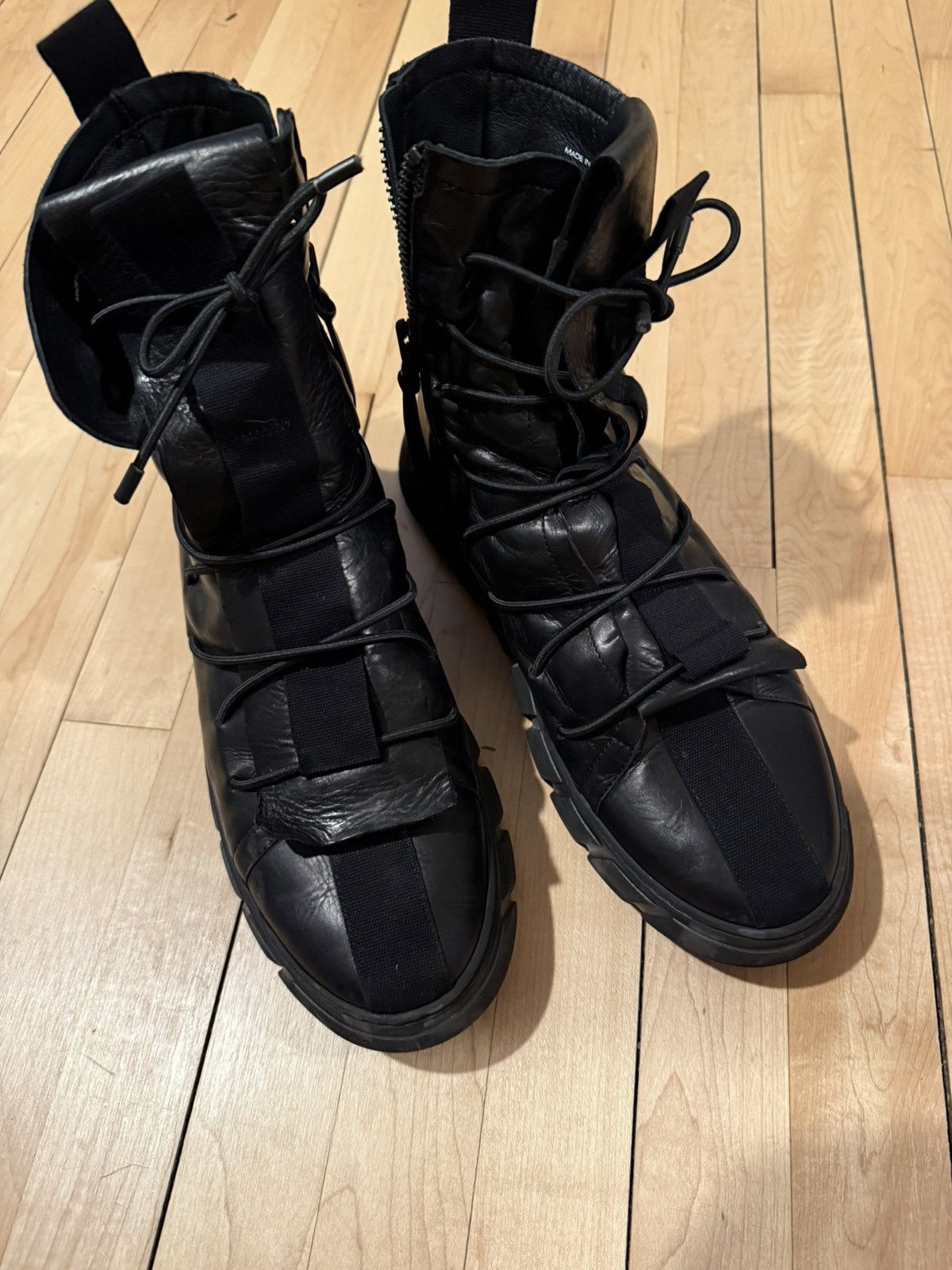 Other Italian combat boots sz45 12 black Size US 12 / EU 45 - 5 Thumbnail