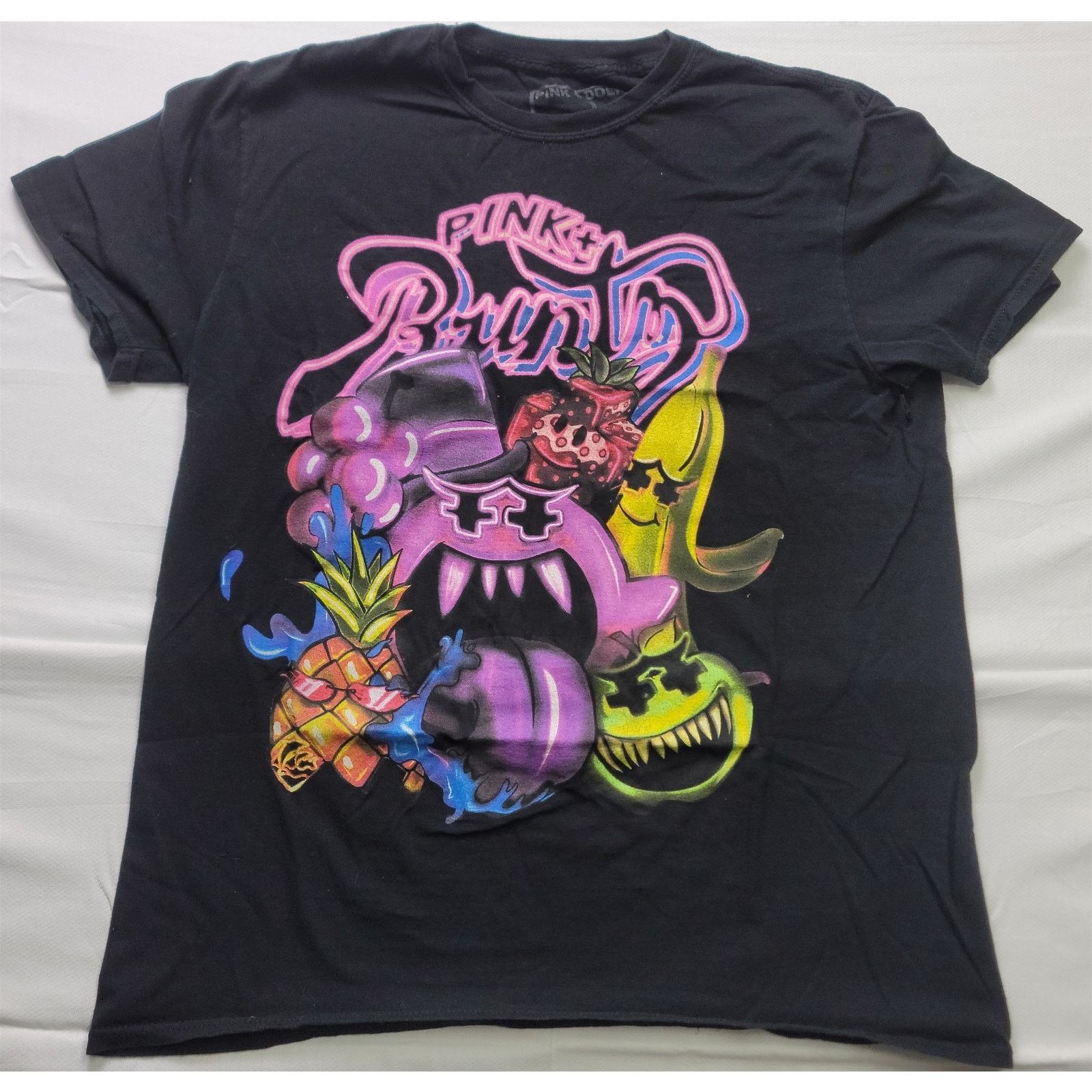 Other Vintage Pink+Dolphin Runtz Black Unisex T-Shirt Large Black Size US L / EU 52-54 / 3 - 1 Thumbnail