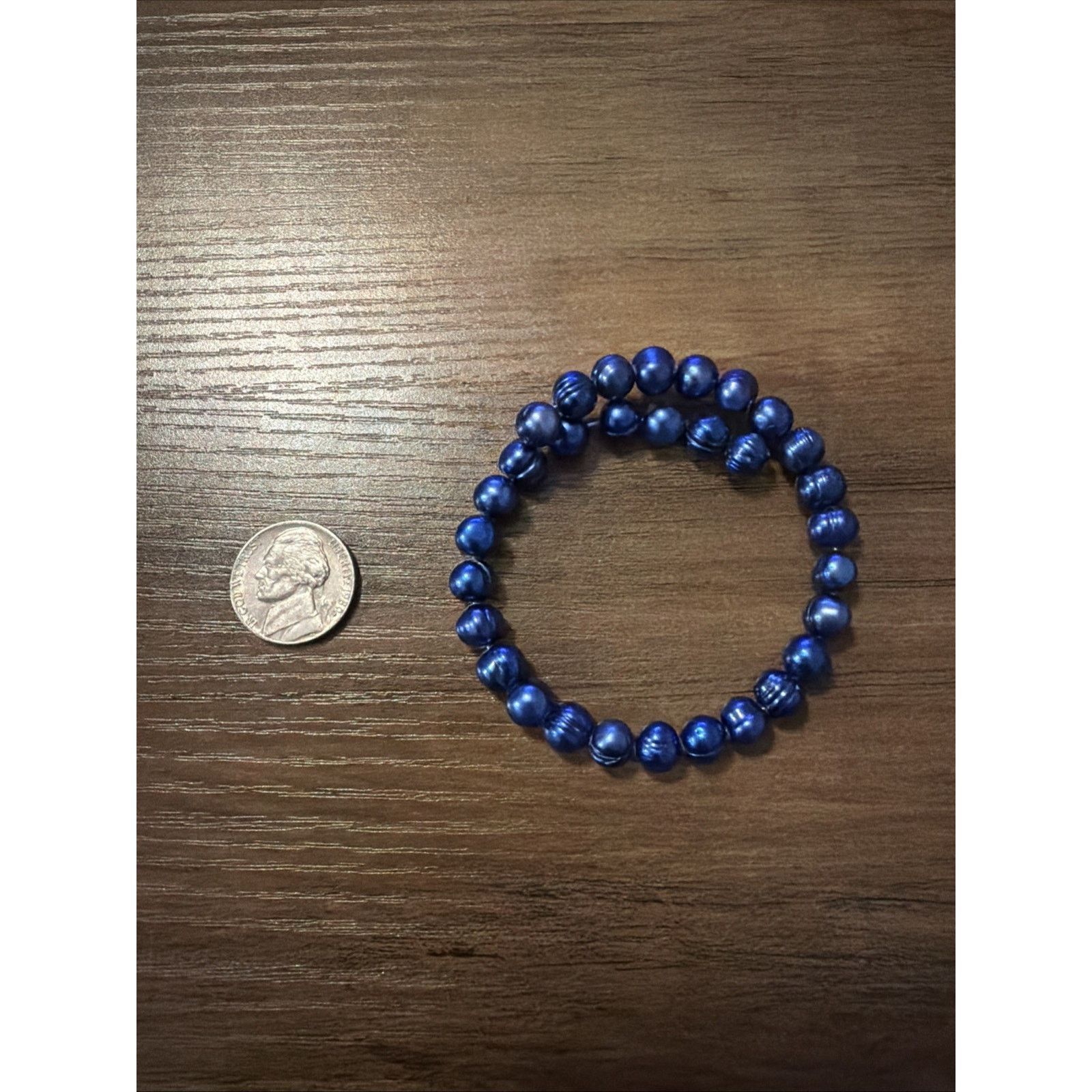 Other Blue Tiger's Eye Bracelet Women Natural Stone Beaded Size ONE SIZE - 1 Thumbnail
