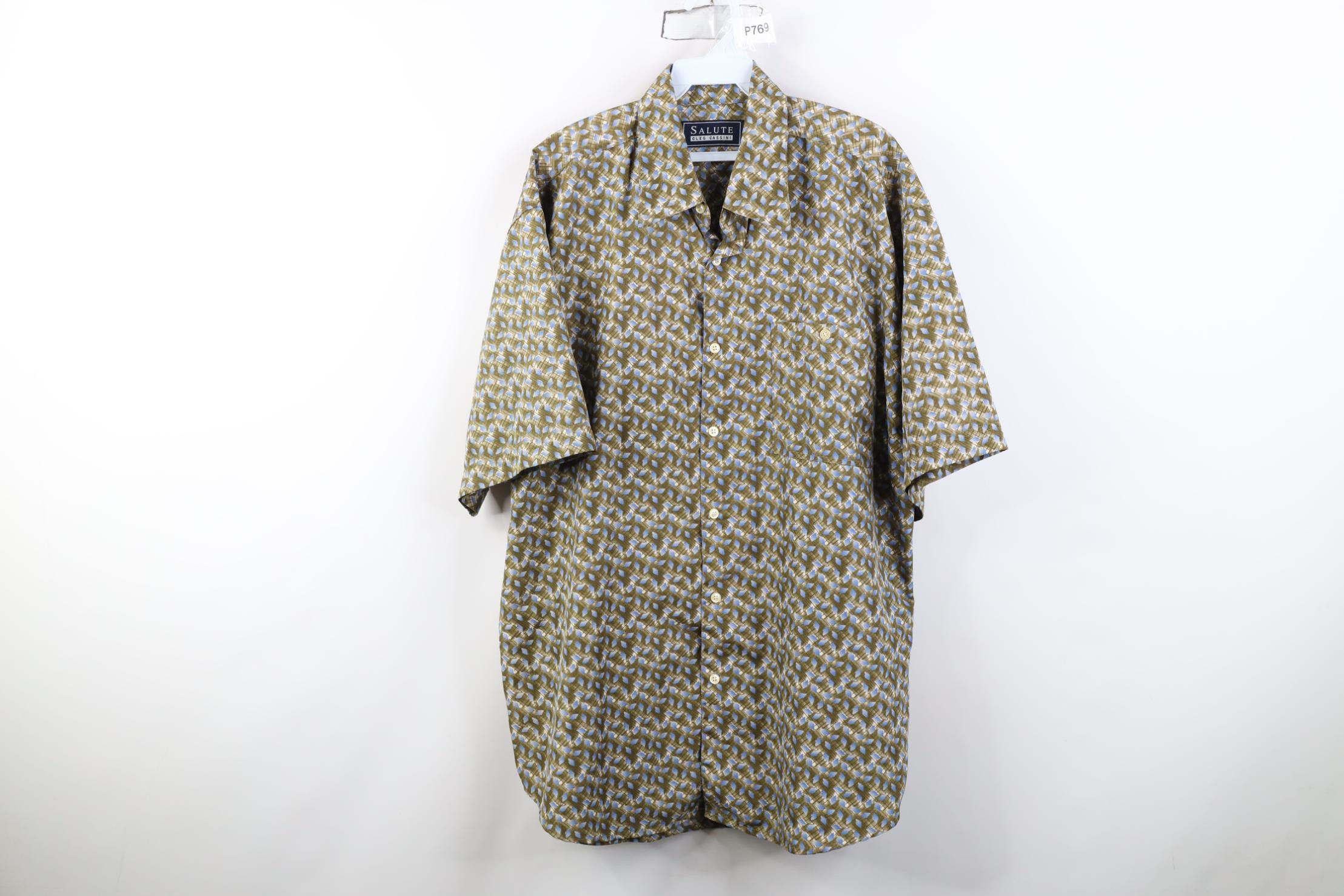 Vintage Vintage 90s Streetwear Short Sleeve Collared Button Shirt Size US L / EU 52-54 / 3 - 1 Thumbnail