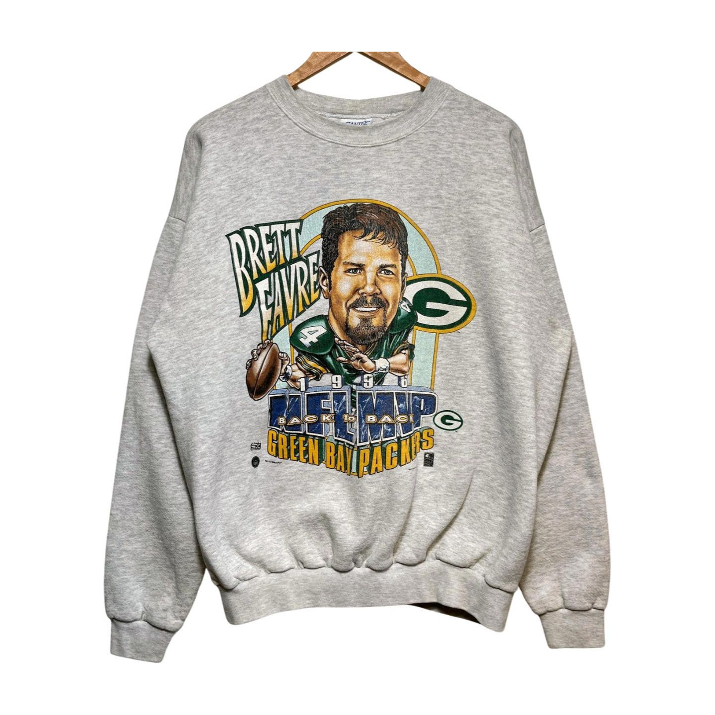 Vintage Vintage 1996 NFL Green Bay Packers Sweatshirt XL Brett Favre Size US XL / EU 56 / 4 - 1 Thumbnail