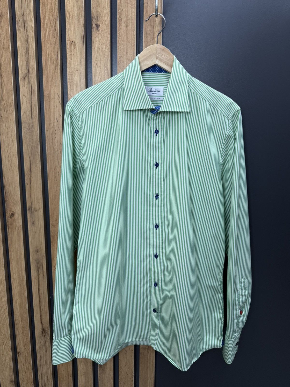 Other Stenstroms Slimline Striped Shirt Men’s Size 41/16 Size US L / EU 52-54 / 3 - 1 Thumbnail
