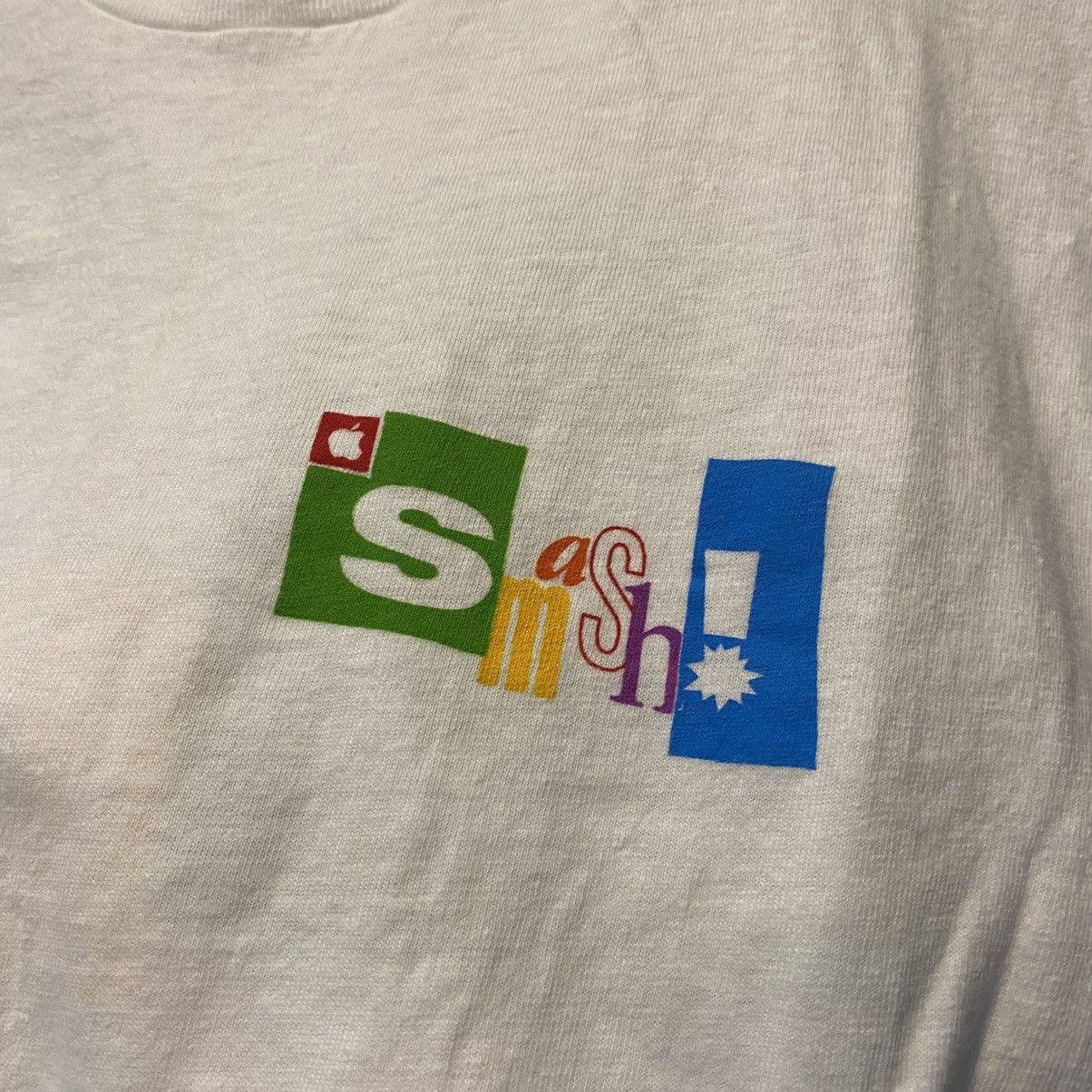 Apple Vintage 80s-90s Apple SMASH! T-Shirts Made In USA Size US M / EU 48-50 / 2 - 7 Thumbnail