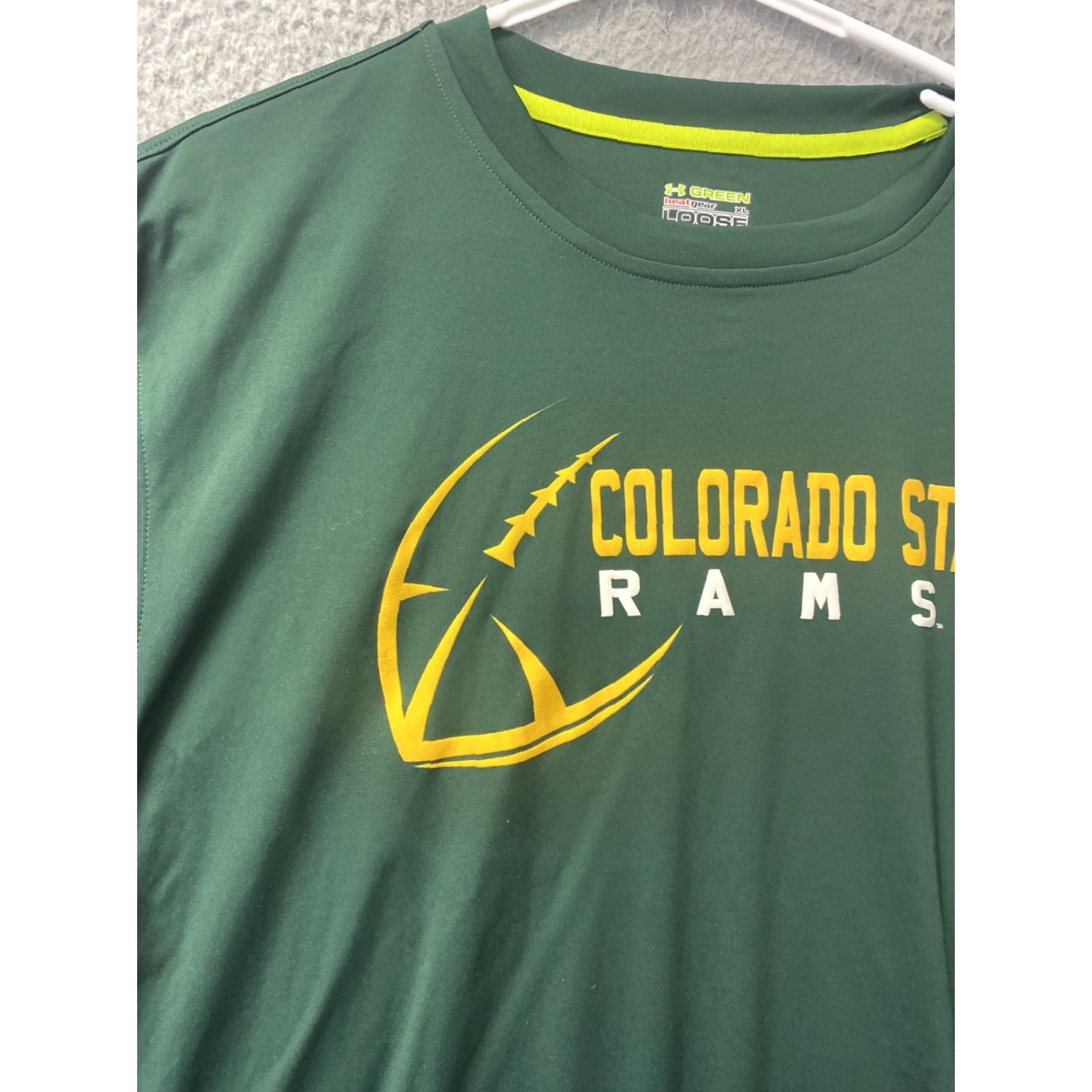 Under Armour VINTAGE Under Armour Shirt Rams green heat gear stretch Athletic XL Men’s Adult /35-91 Shirt Men Green Logo Rams Outdoor Sports Athletic Size US XL / EU 56 / 4 - 3 Thumbnail