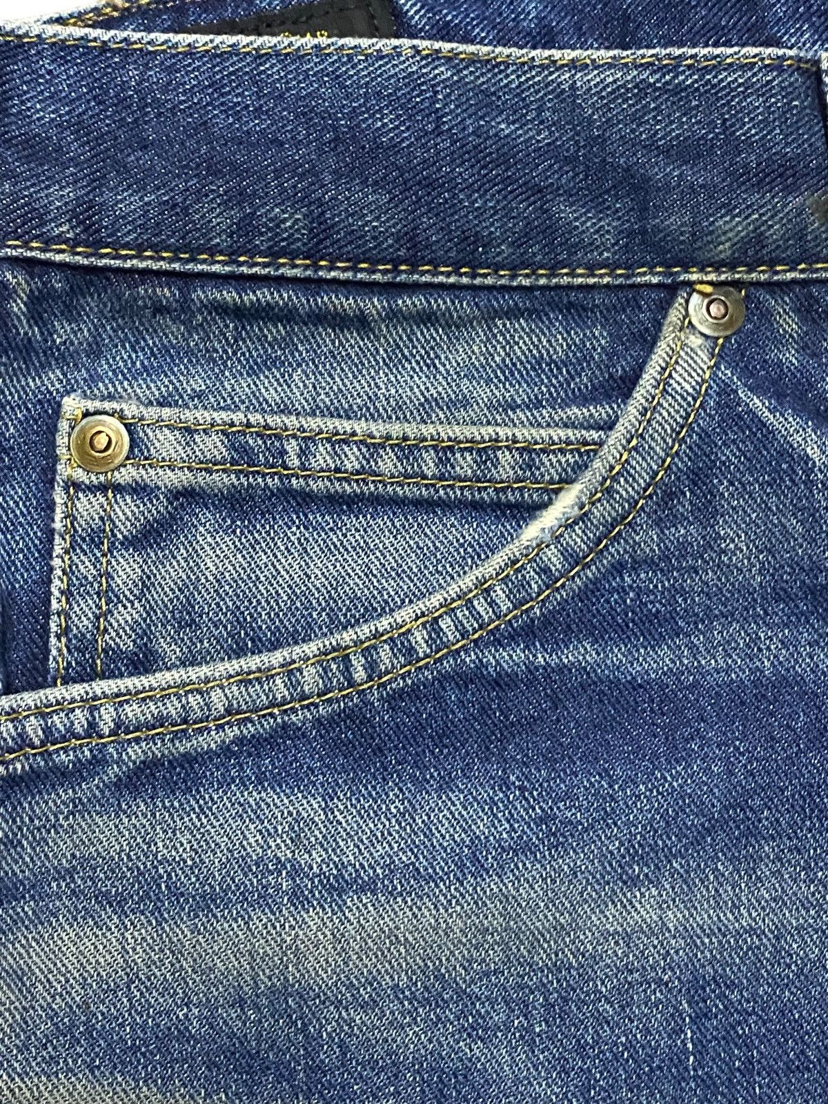 Lee × Vivienne Westwood Japan Vintage Lee Riders Mud Wash Distressed Loose Jeans Size US 33 - 8 Thumbnail