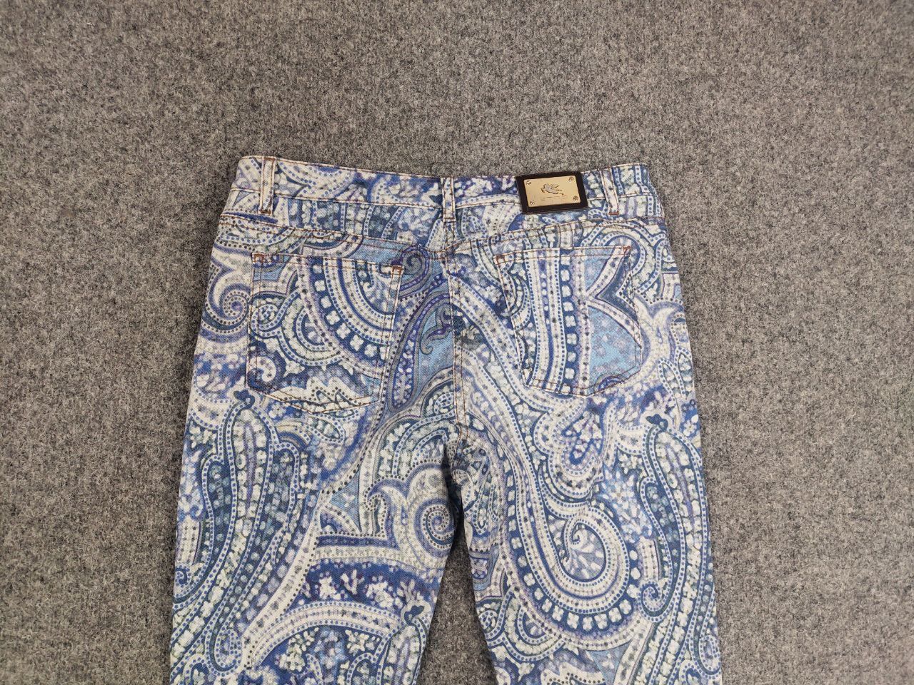 Etro Etro Milano Design Art Pattern Paisley Slim Fit Denim Jeans Size 30" / US 8 / IT 44 - 10 Thumbnail