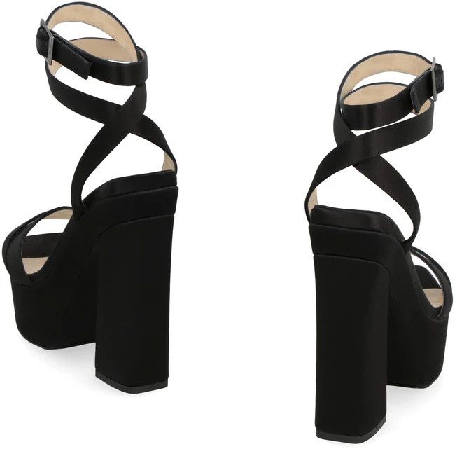 Jimmy Choo o1y0326 Sandals in Black Size US 9 / IT 39 - 3 Thumbnail