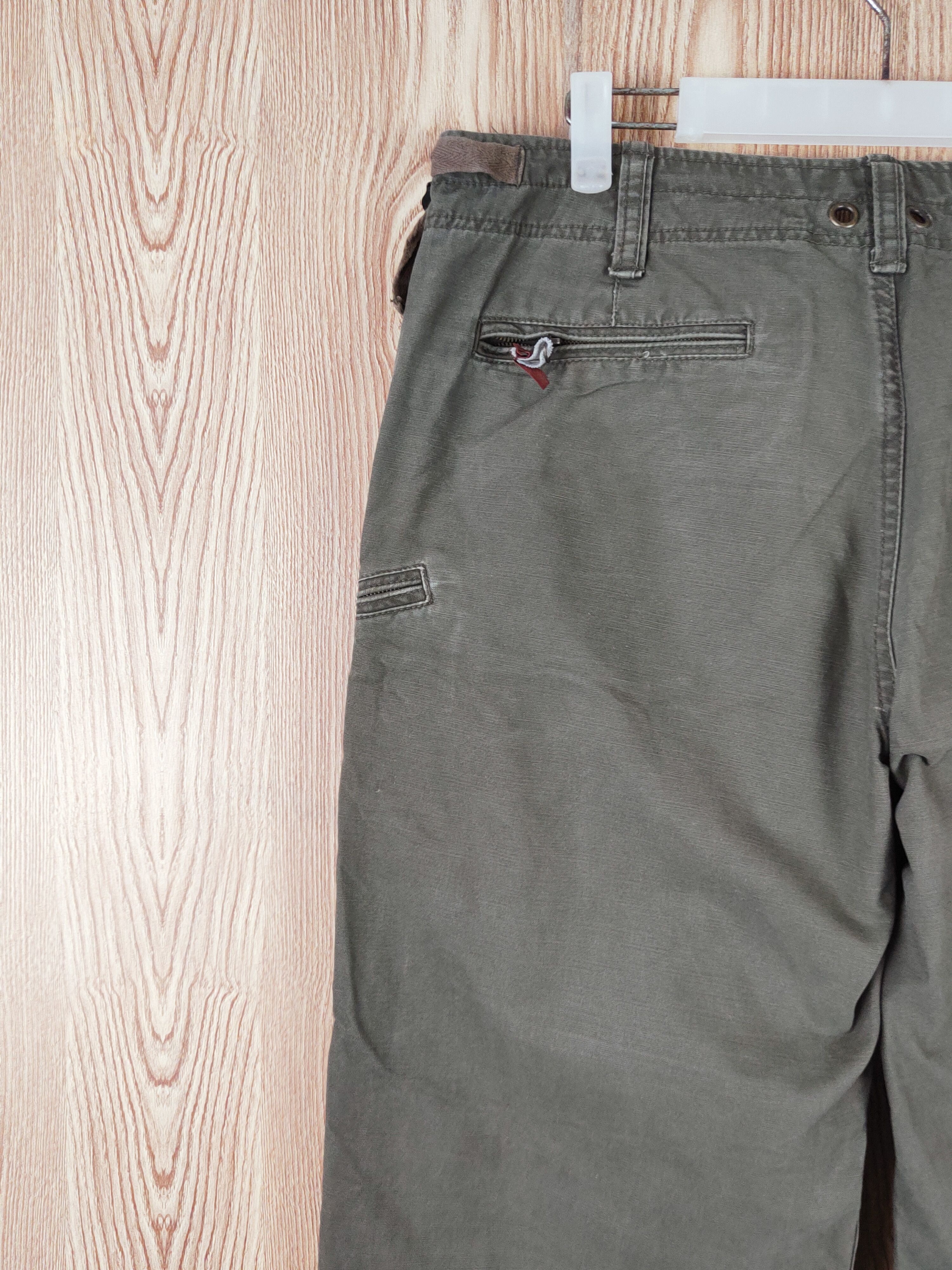 Global Work × Vintage Vintage Global Work Olive Multi Tactical pocket Cargo Pants Size US 36 / EU 52 - 8 Thumbnail