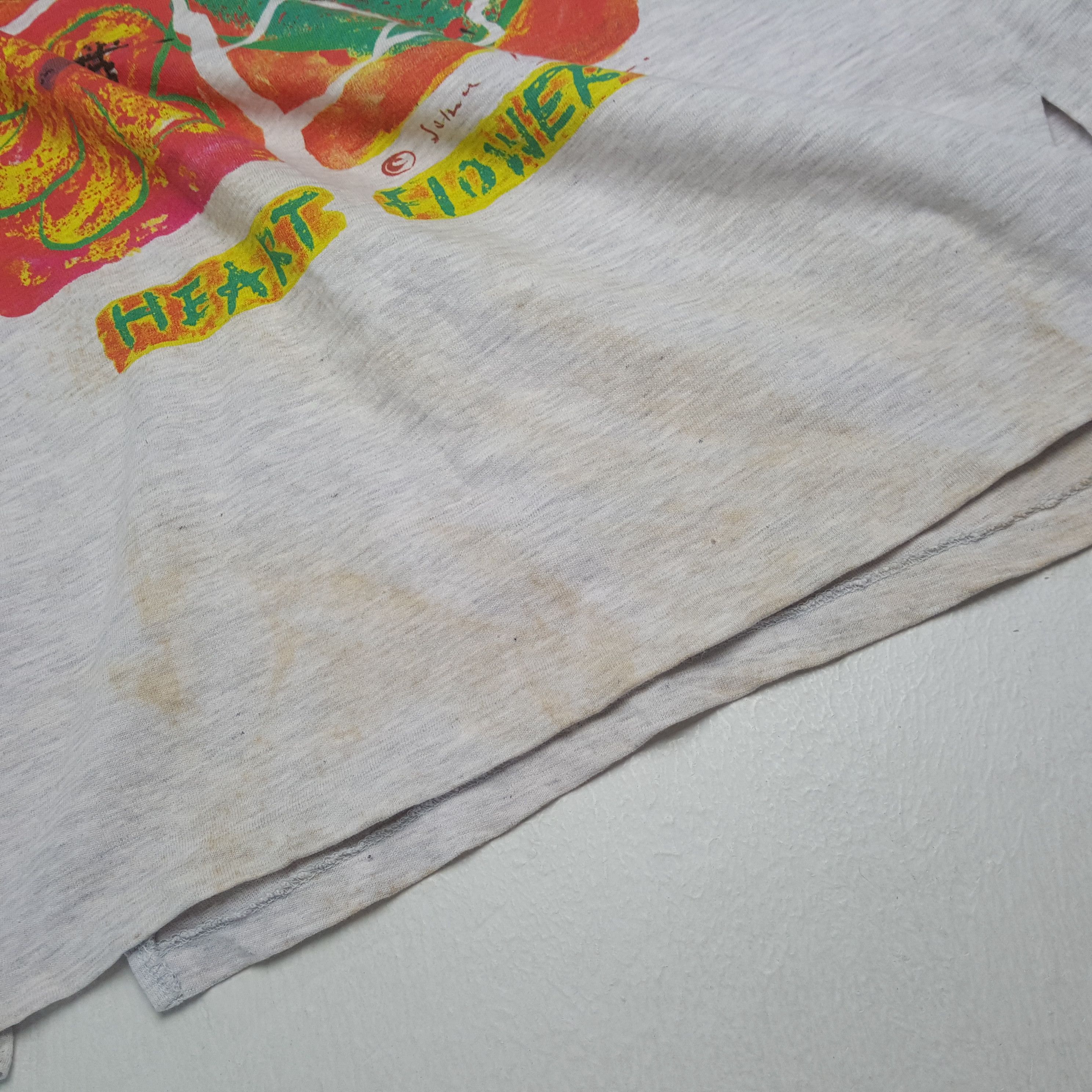 Vintage Heart Flower Tshirt 32 Size US L / EU 52-54 / 3 - 6 Thumbnail