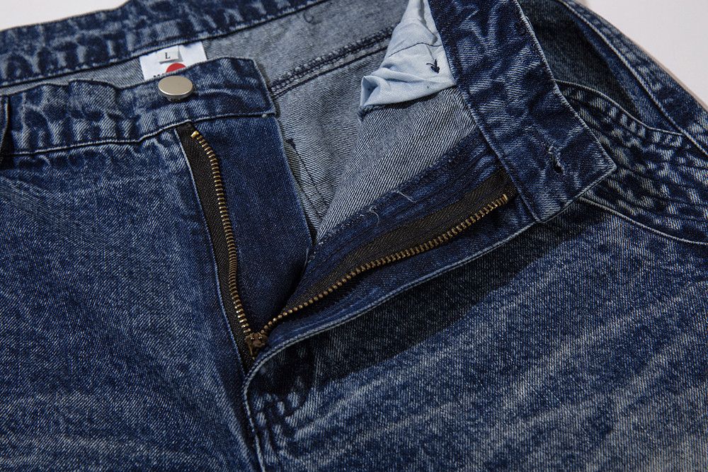 Japanese Brand × Jean Harajuku Washed Vintage Blue Baggy Size US 33 - 5 Thumbnail