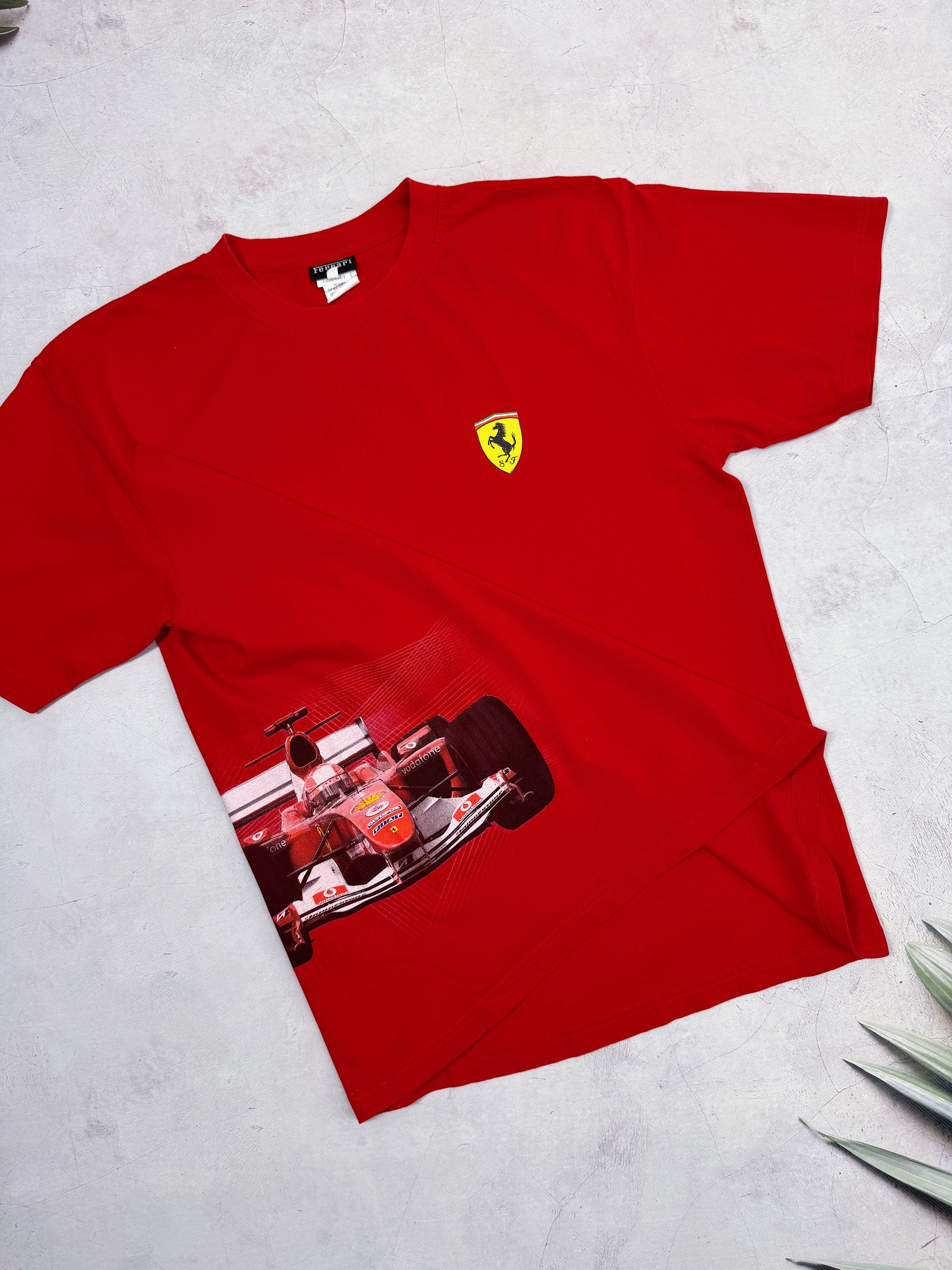 Ferrari Vintage Ferrari T-Shirt F1 Team Racing Car Logo Vodafone Size US L / EU 52-54 / 3 - 7 Thumbnail