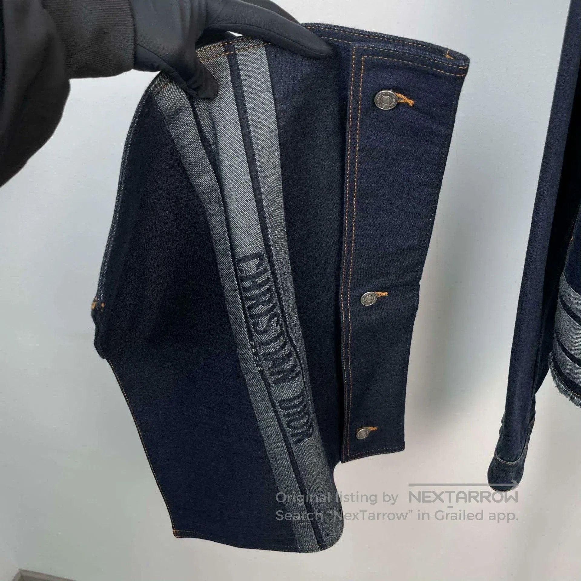 Dior Dior Cropped Dark Blue Denim Jacket. Size XS / US 0-2 / IT 36-38 - 7 Thumbnail