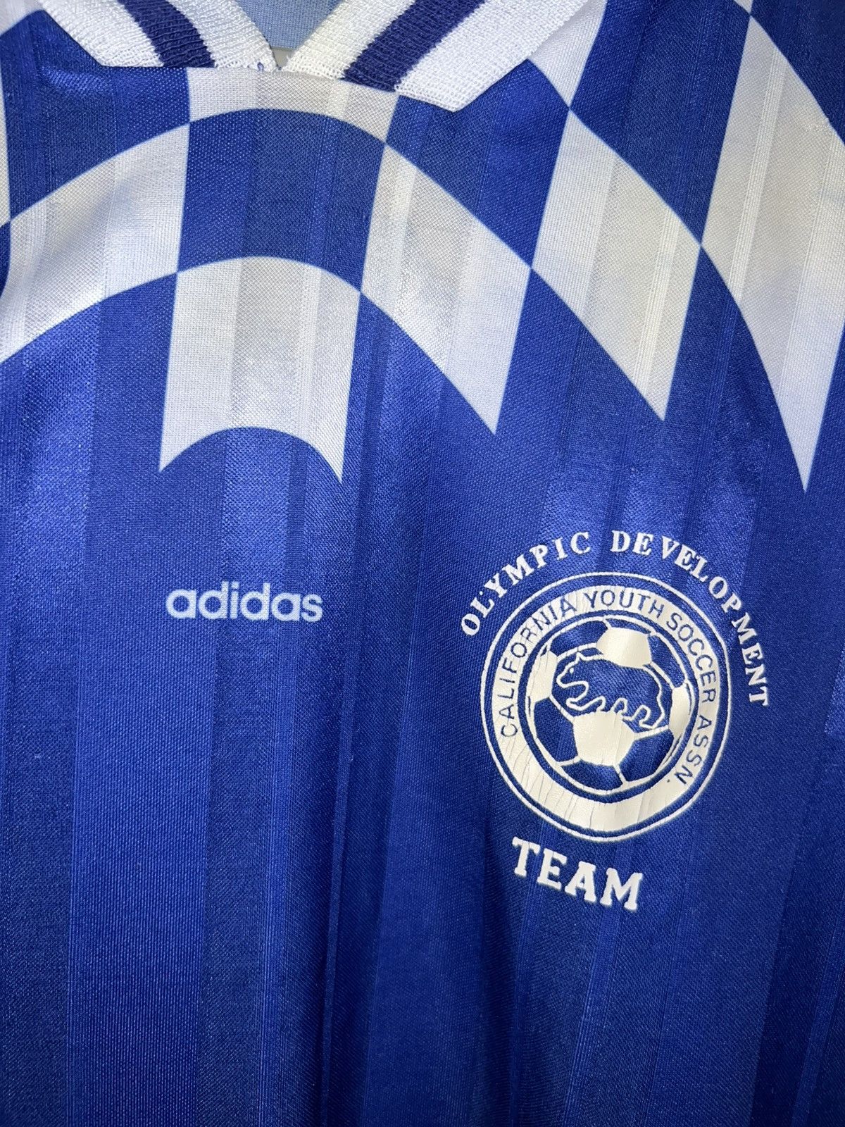 Adidas × Vintage Vintage Adidas Soccer Jersey Size US L / EU 52-54 / 3 - 3 Thumbnail