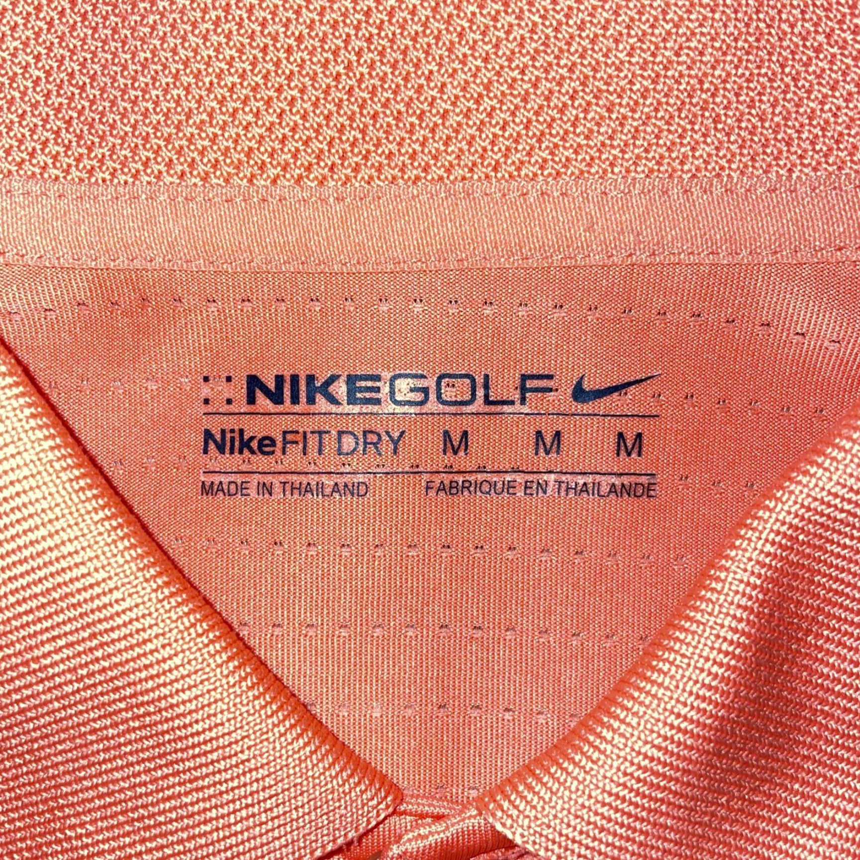 Nike Nike Golf Polo Shirt Men's Medium Pink Nike Dri-Fit Golf Apparel Size US M / EU 48-50 / 2 - 3 Thumbnail