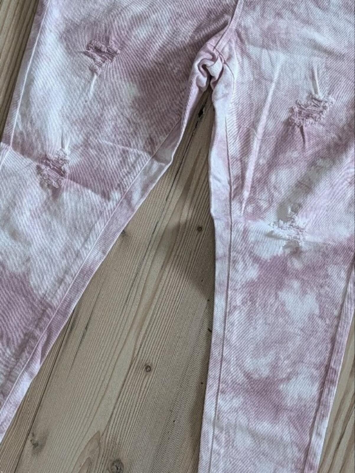 Venus VENUS Pink Tie-Dye Skinny Jeans Size 32" / US 10 / IT 46 - 5 Thumbnail