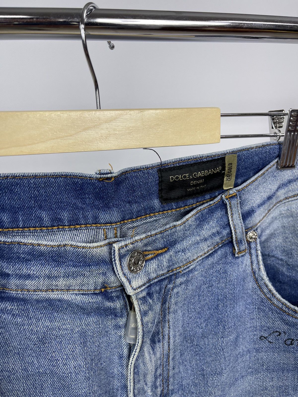 Dolce & Gabbana Dolce Gabbana Mens Blue Jeans size 35 Made in Italy Size US 35 - 4 Thumbnail