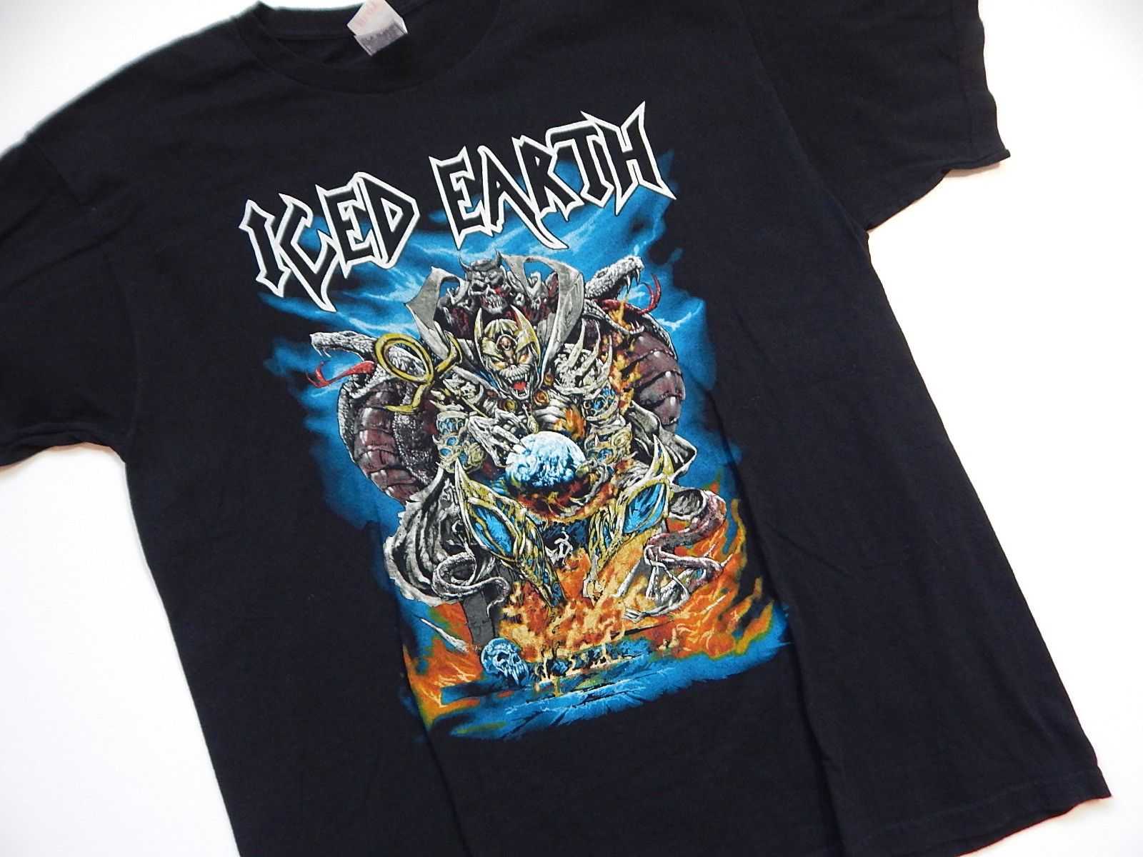 Band Tees × Vintage vintage 00s iced earth heavy trash metal tour tee Size US XL / EU 56 / 4 - 2 Thumbnail