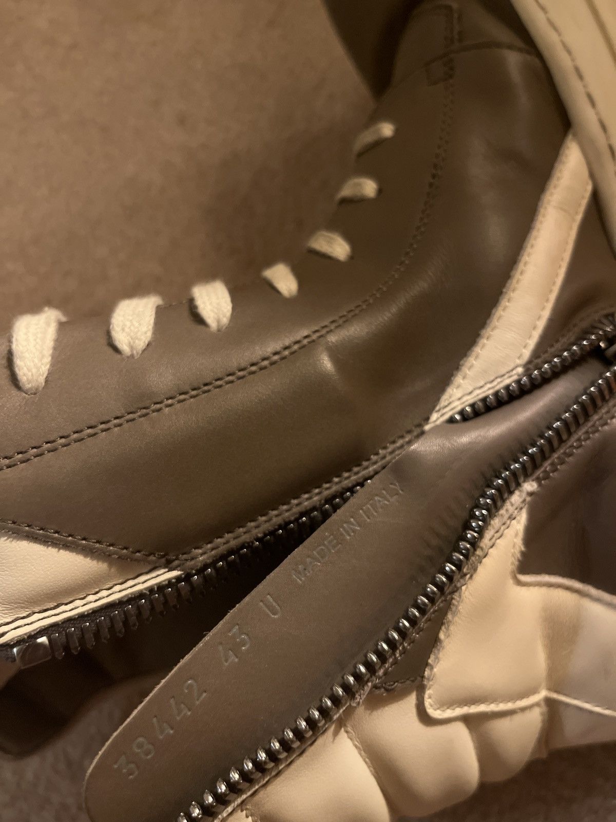 Rick Owens Rick Owens Geobasket Dust Milk EU43 Size US 10.5 / EU 43-44 - 7 Thumbnail