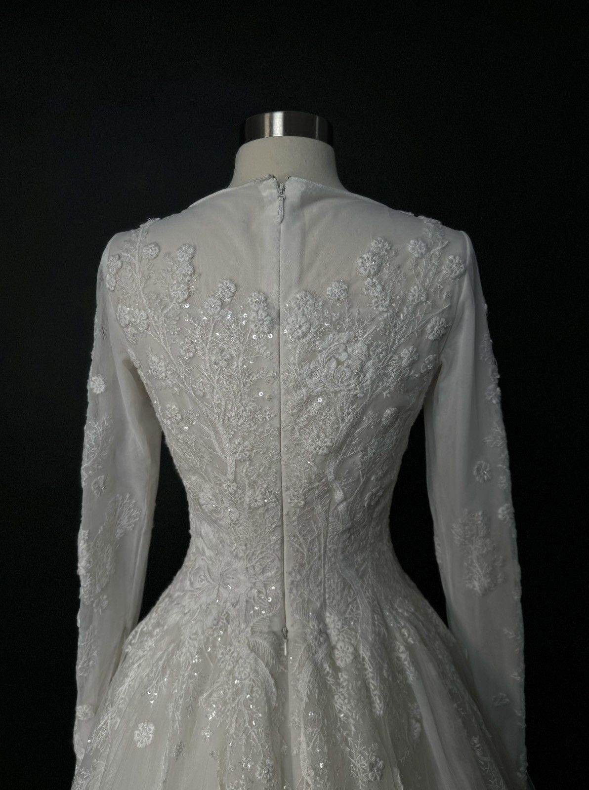 Other Preloved US 6 Anna Augusta Long Sleeve Wedding Dress Size M / US 6-8 / IT 42-44 - 8 Thumbnail