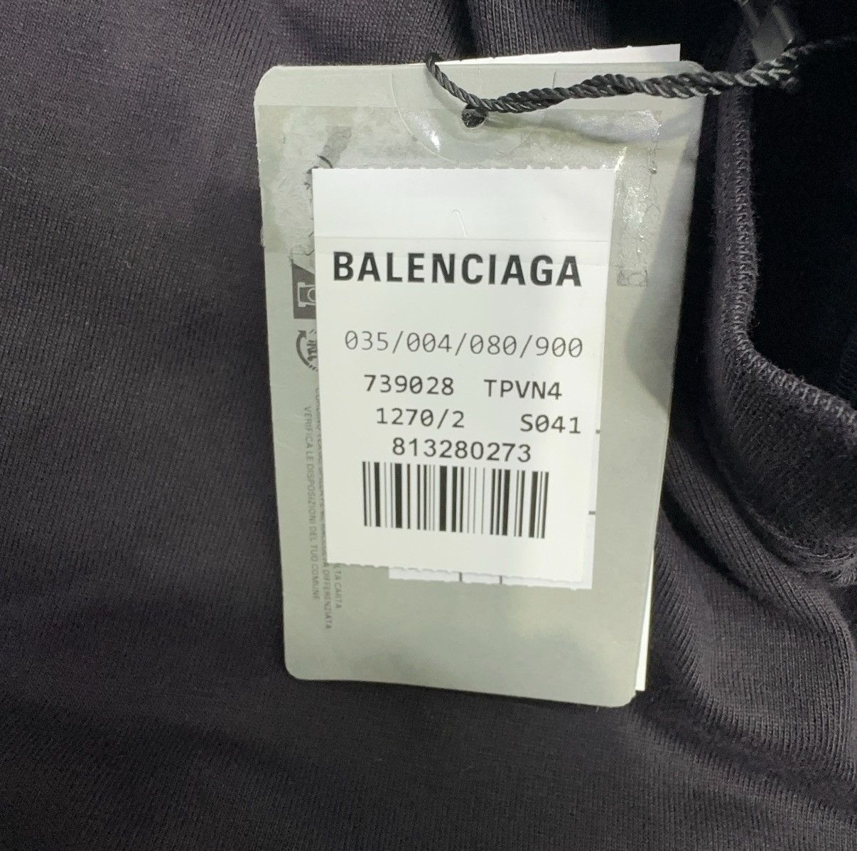 Balenciaga Balenciaga black cotton oversized t-shirt Size US M / EU 48-50 / 2 - 5 Thumbnail