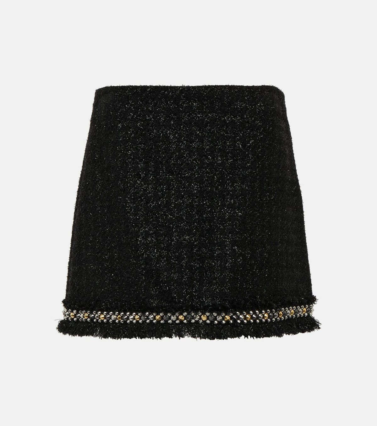 Versace o1y0226 Mini Skirt in Black Size 26" / US 2 / IT 38 - 1 Thumbnail