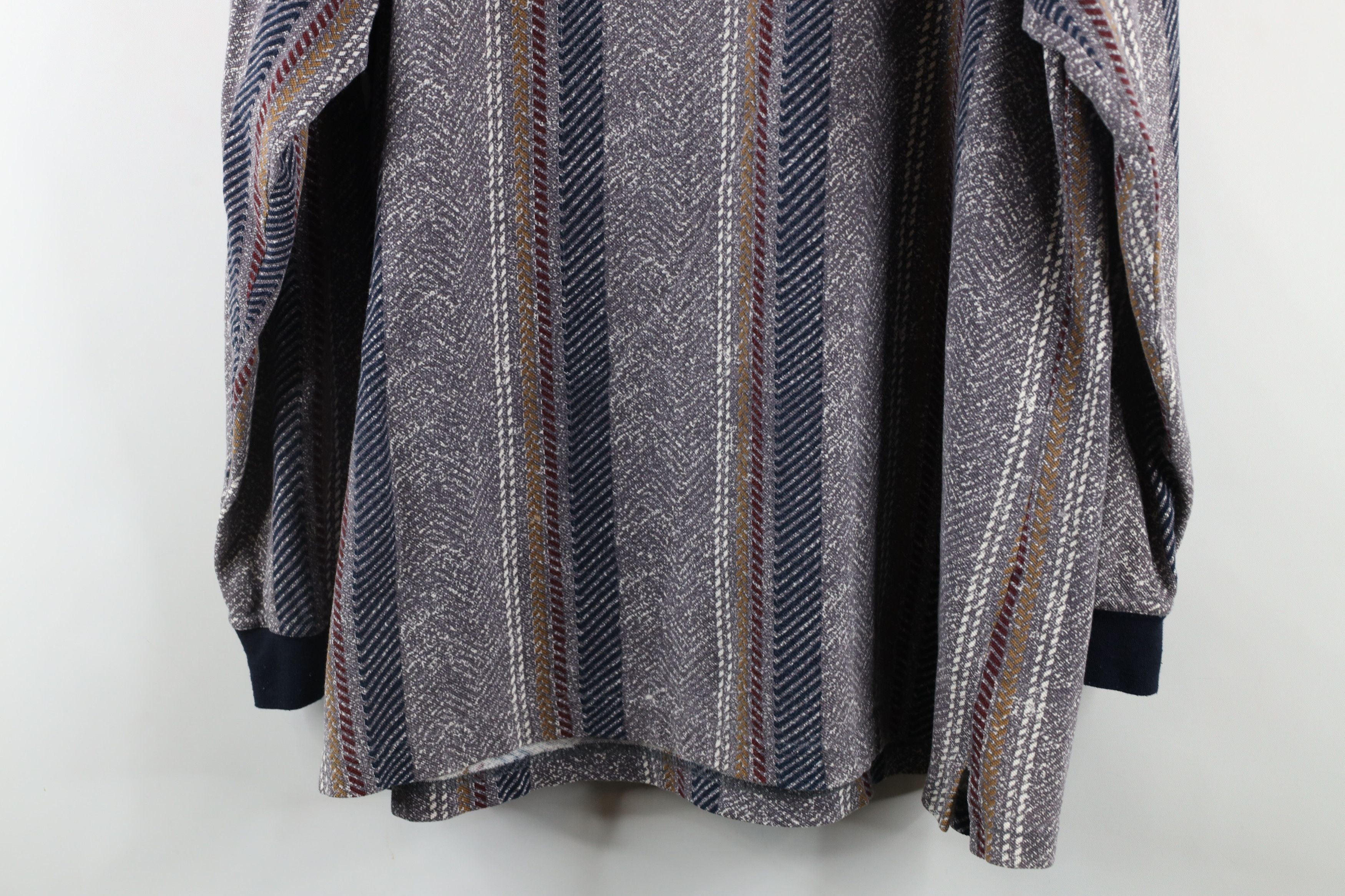 Vintage Vintage 90s Streetwear Herringbone Long Sleeve Rugby Polo Size US XL / EU 56 / 4 - 12 Thumbnail