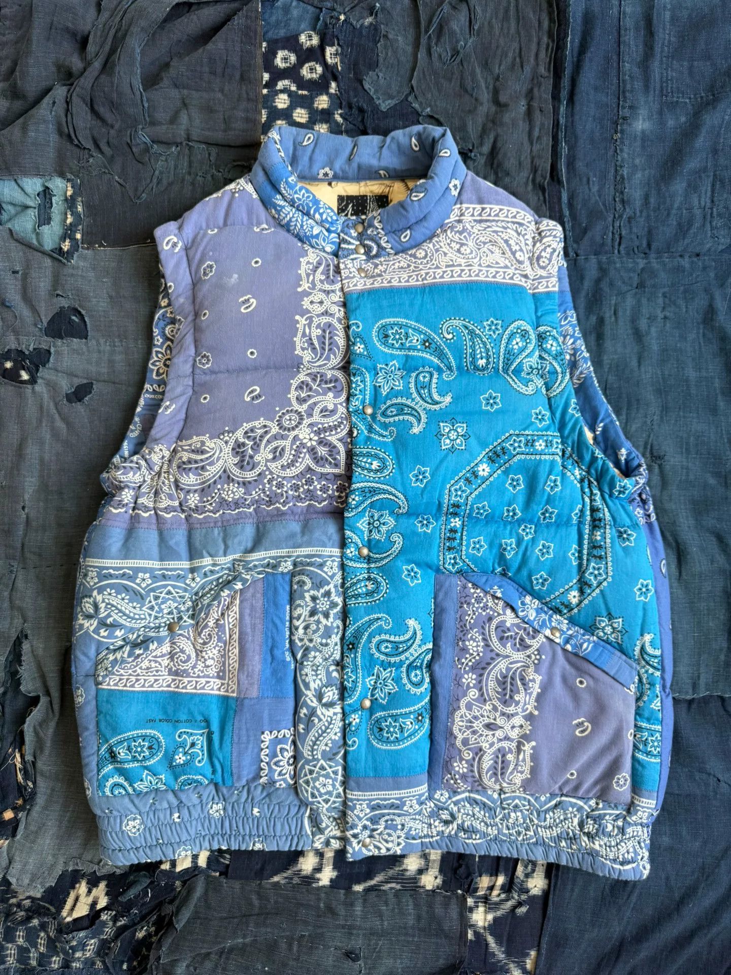 Visvim VISVIM Insulator Down Vest Flux Patchwork | Grailed