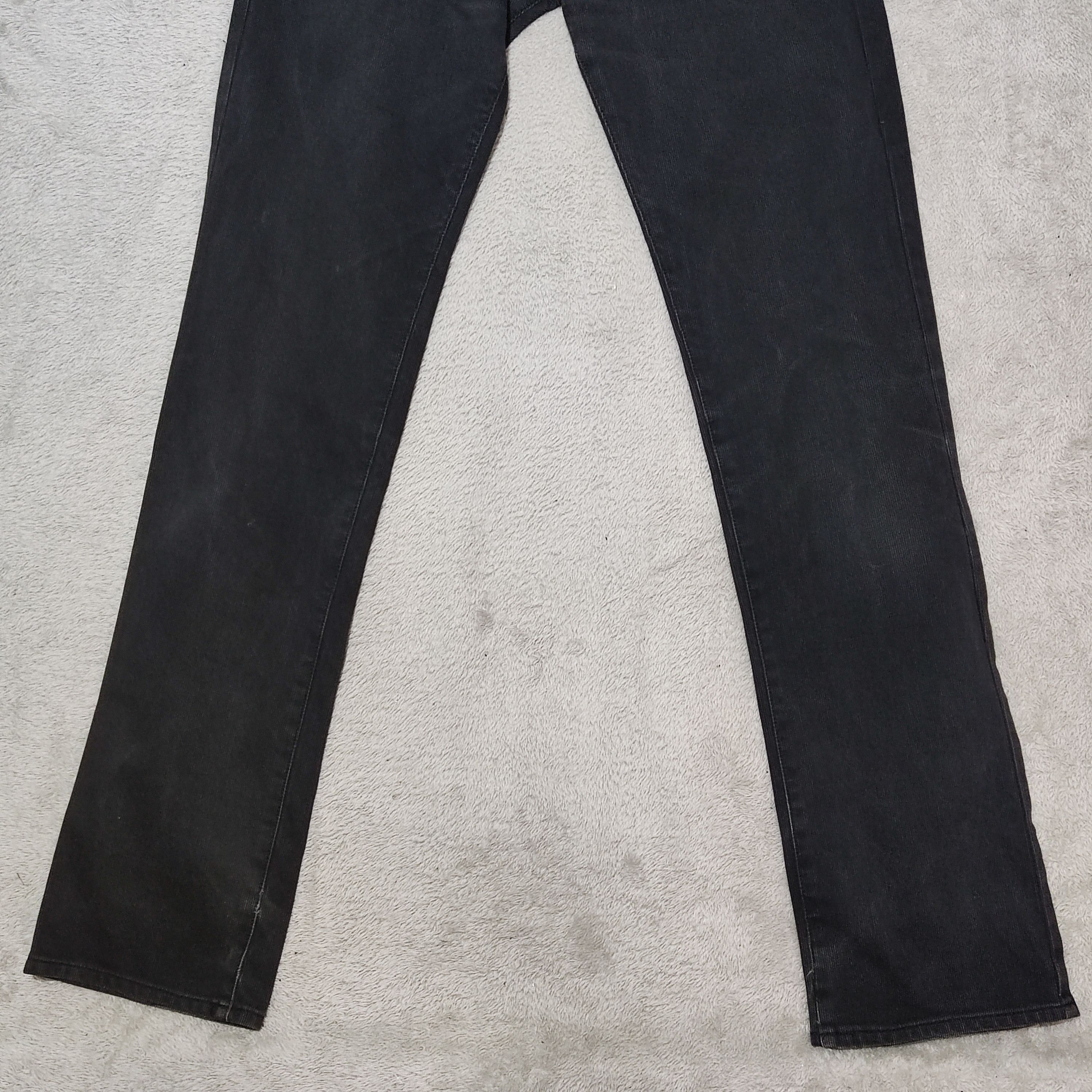 Beams Plus × Levi's BEAMS Pique Knit Faded Black Denim Trousers White Tab Size US 29 - 7 Thumbnail