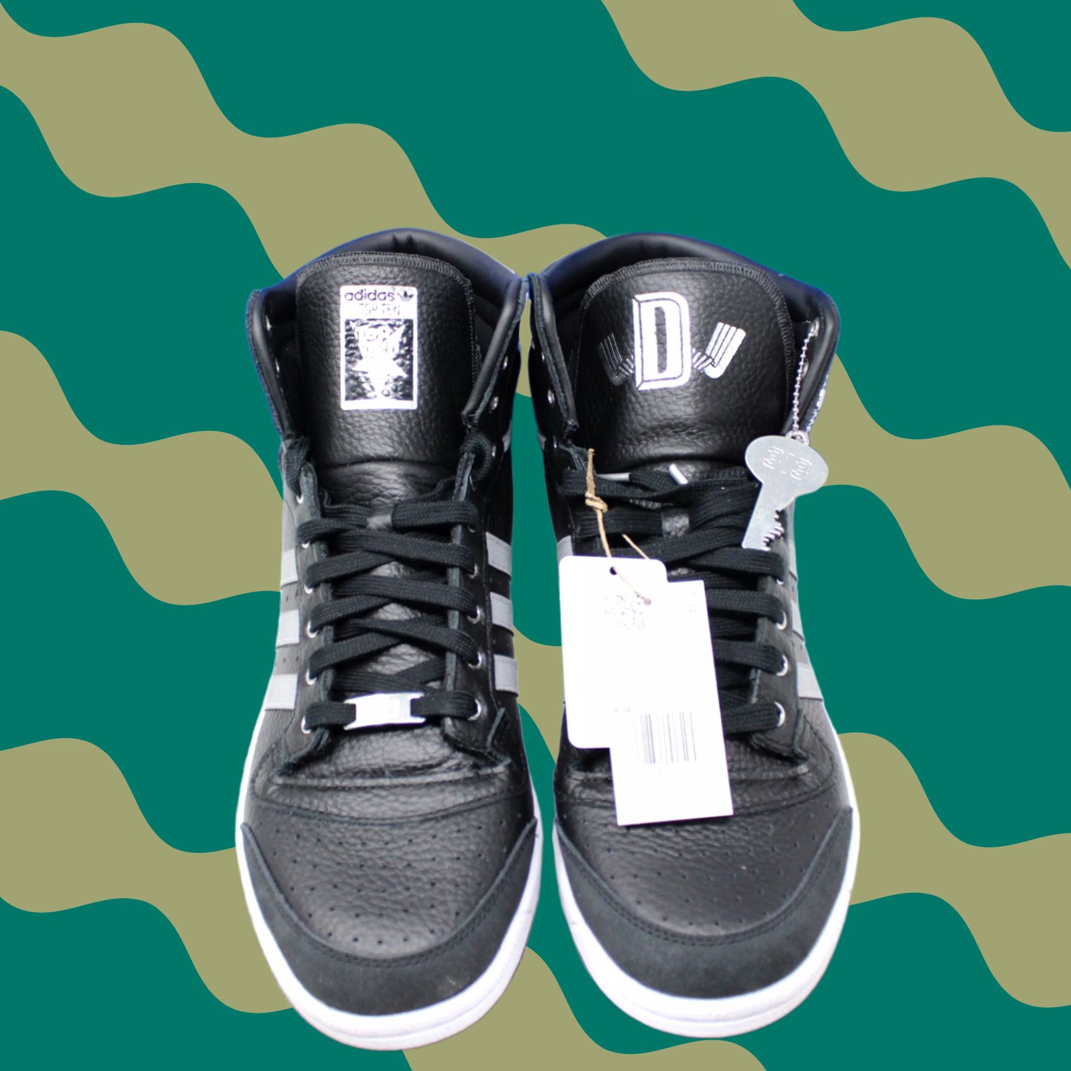 Adidas Adidas Basketball Shoes High Top Top Ten 90s Mens 14 Black Silver with Box OG "Motor City" KI4926 — 313 Day 2026 Release Size US S / EU 44-46 / 1 - 1 Thumbnail