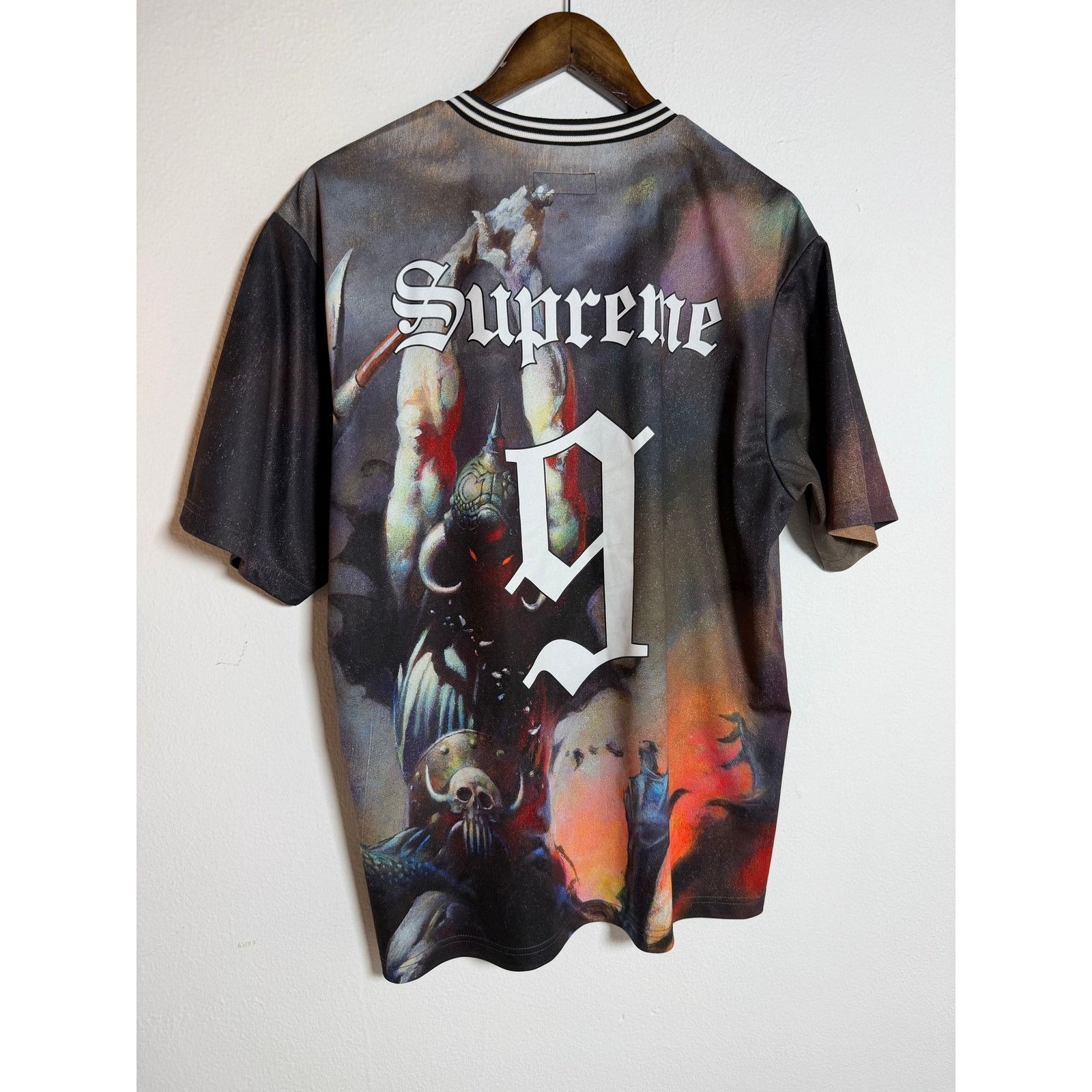 Supreme Supreme Frank Frazetta Death Dealer Soccer Jersey | Grailed