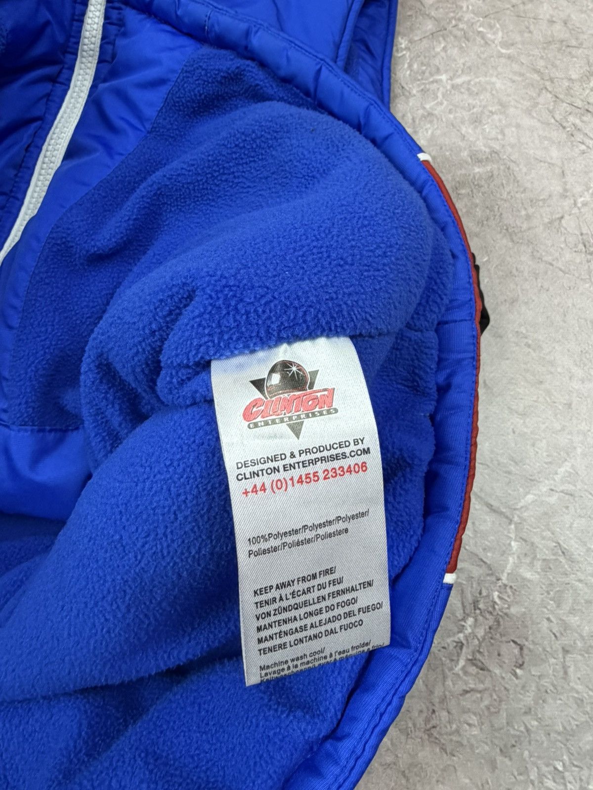Formula 1 Suzuki GSXR Tyco TAS Racing Blue Motorcycle Fleece Vest Size US M / EU 48-50 / 2 - 4 Thumbnail