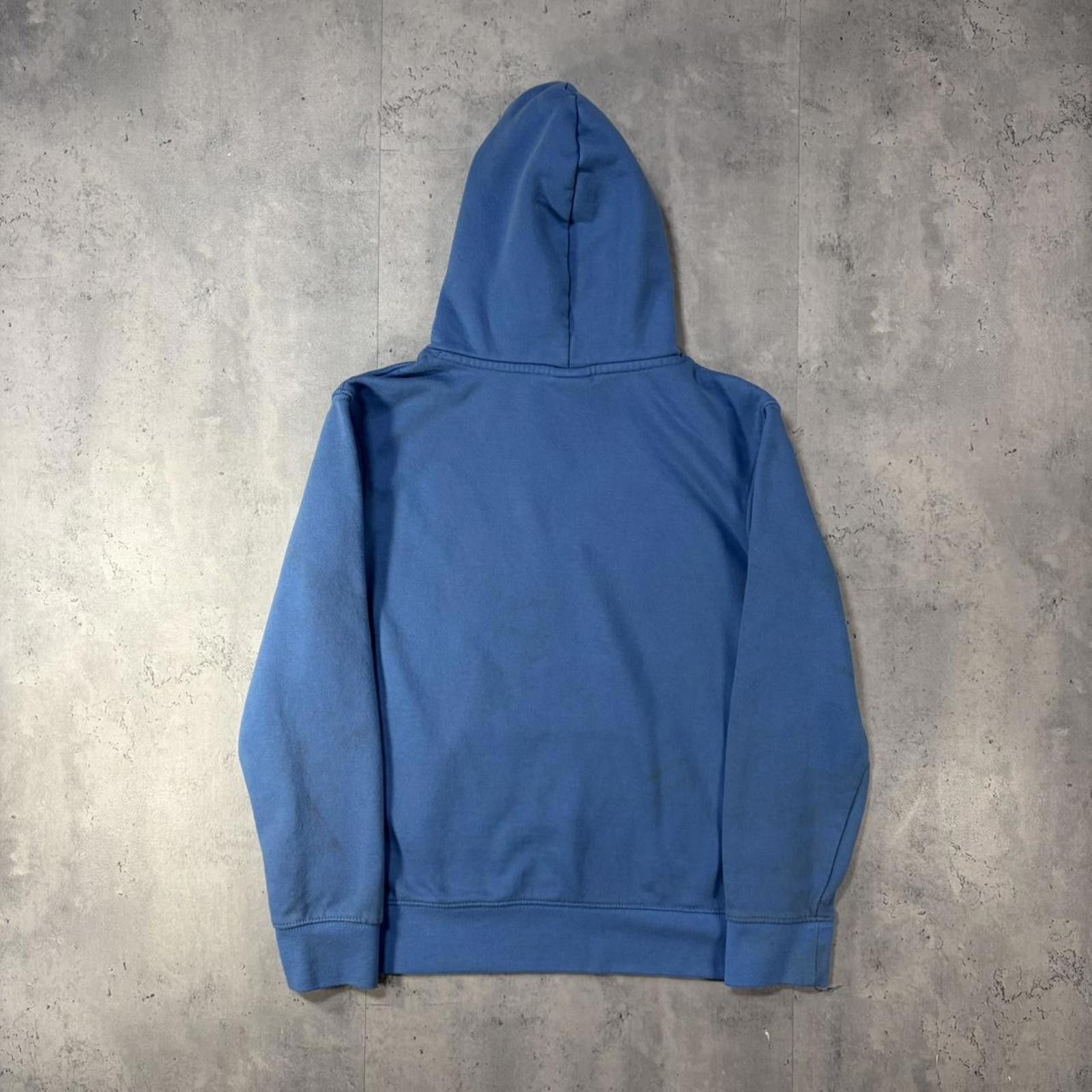 Jordan Brand Y2K Light Blue Jordan Faded Distressed Boxy Hoodie Size XS / US 0-2 / IT 36-38 - 7 Thumbnail