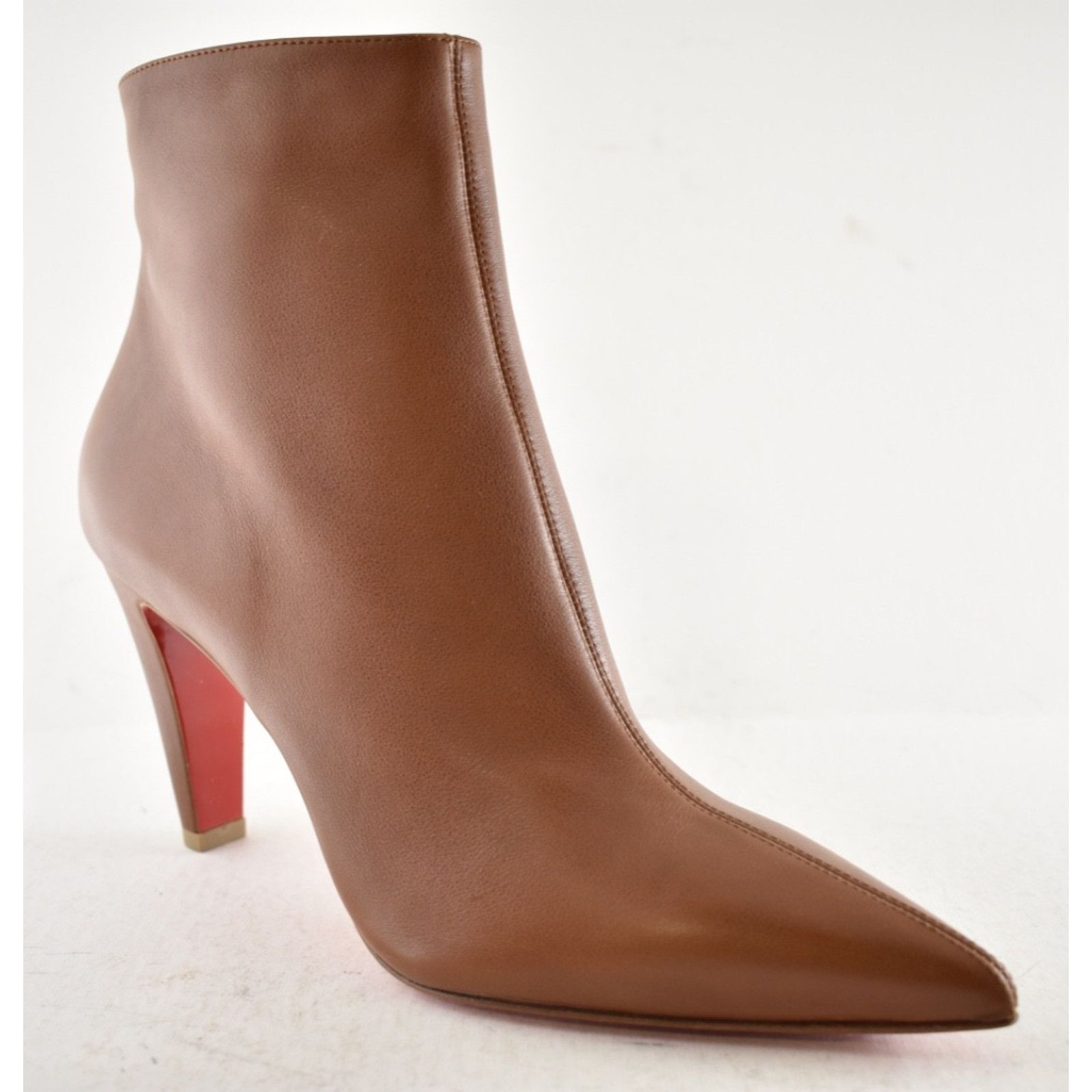 Christian Louboutin Christian Louboutin Vibella Booty 85 Brown Leather 38.5 Size US 8.5 / IT 38.5 - 5 Thumbnail