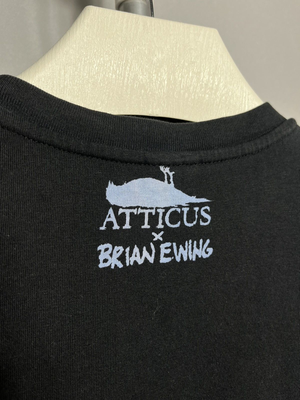 Atticus × Band Tees × Japanese Brand Atticus x Brian Ewing t-shirt men’s skull death black cotton Size US S / EU 44-46 / 1 - 9 Thumbnail