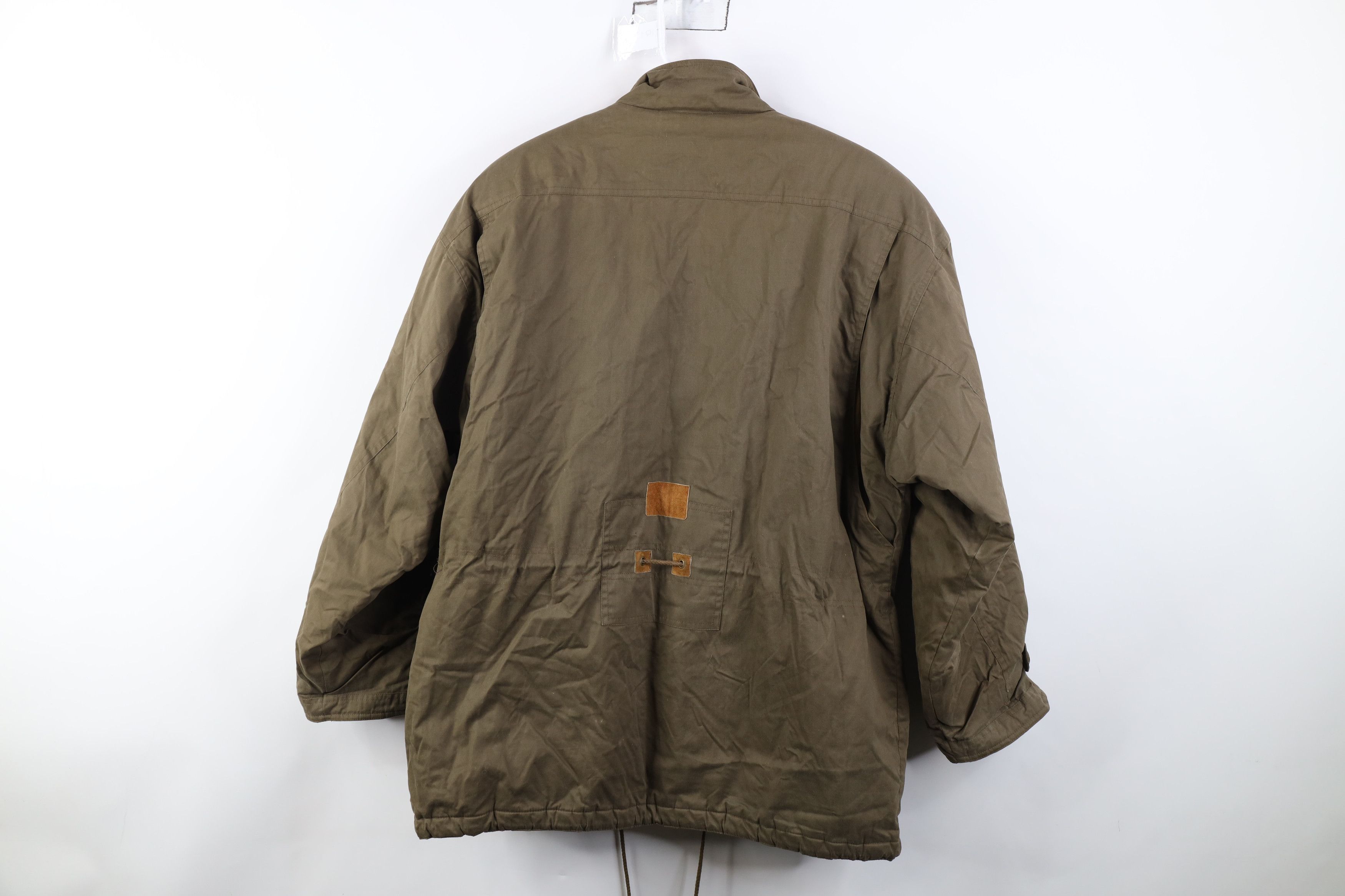 Vintage Vintage 90s Streetwear Quilted Suede Trim Winter Jacket Size US M / EU 48-50 / 2 - 16 Thumbnail