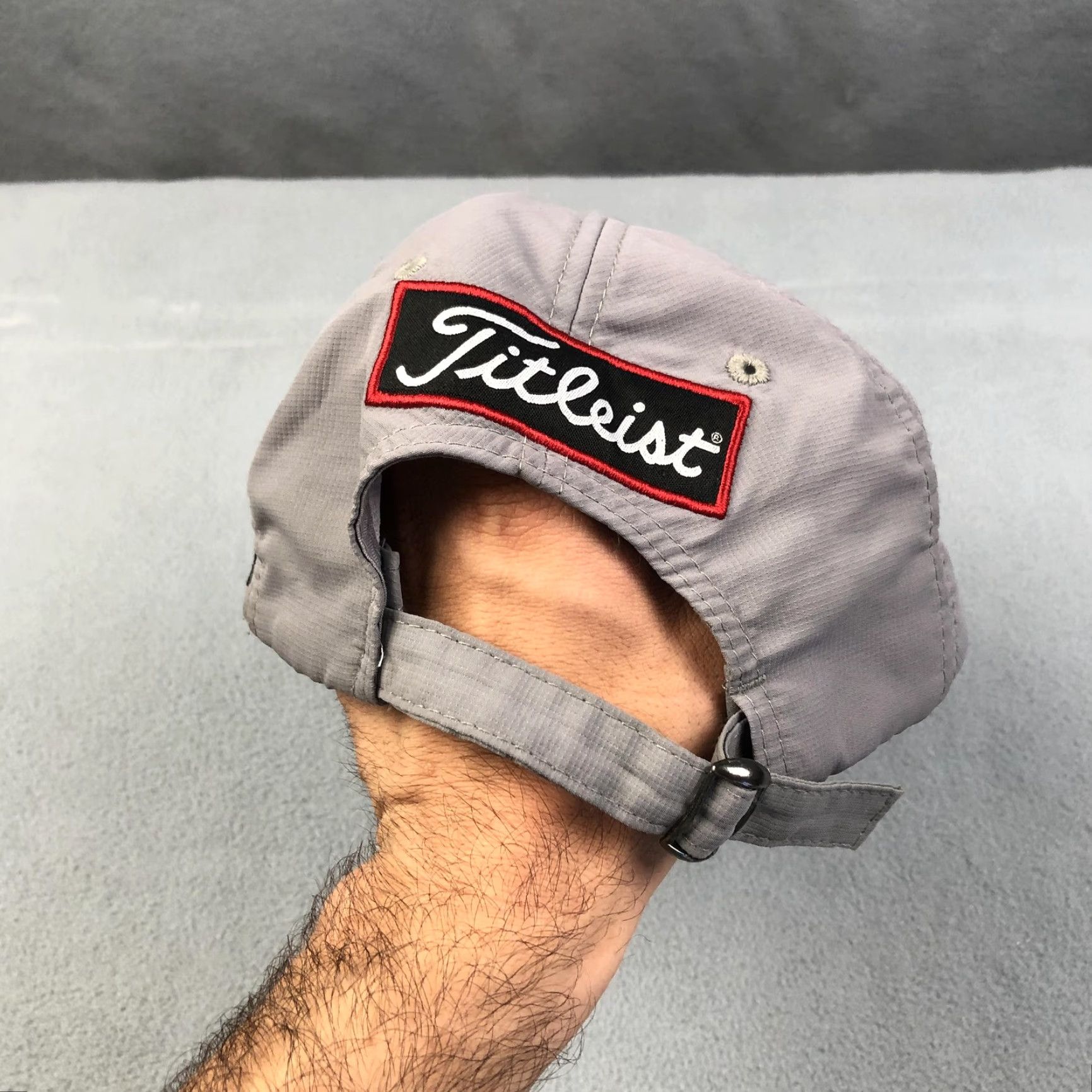 Titleist Titleist Hat Strap Back Gray Pro V1 FootJoy Embroidered Golf Mens Adjustable Cap Size ONE SIZE - 5 Thumbnail