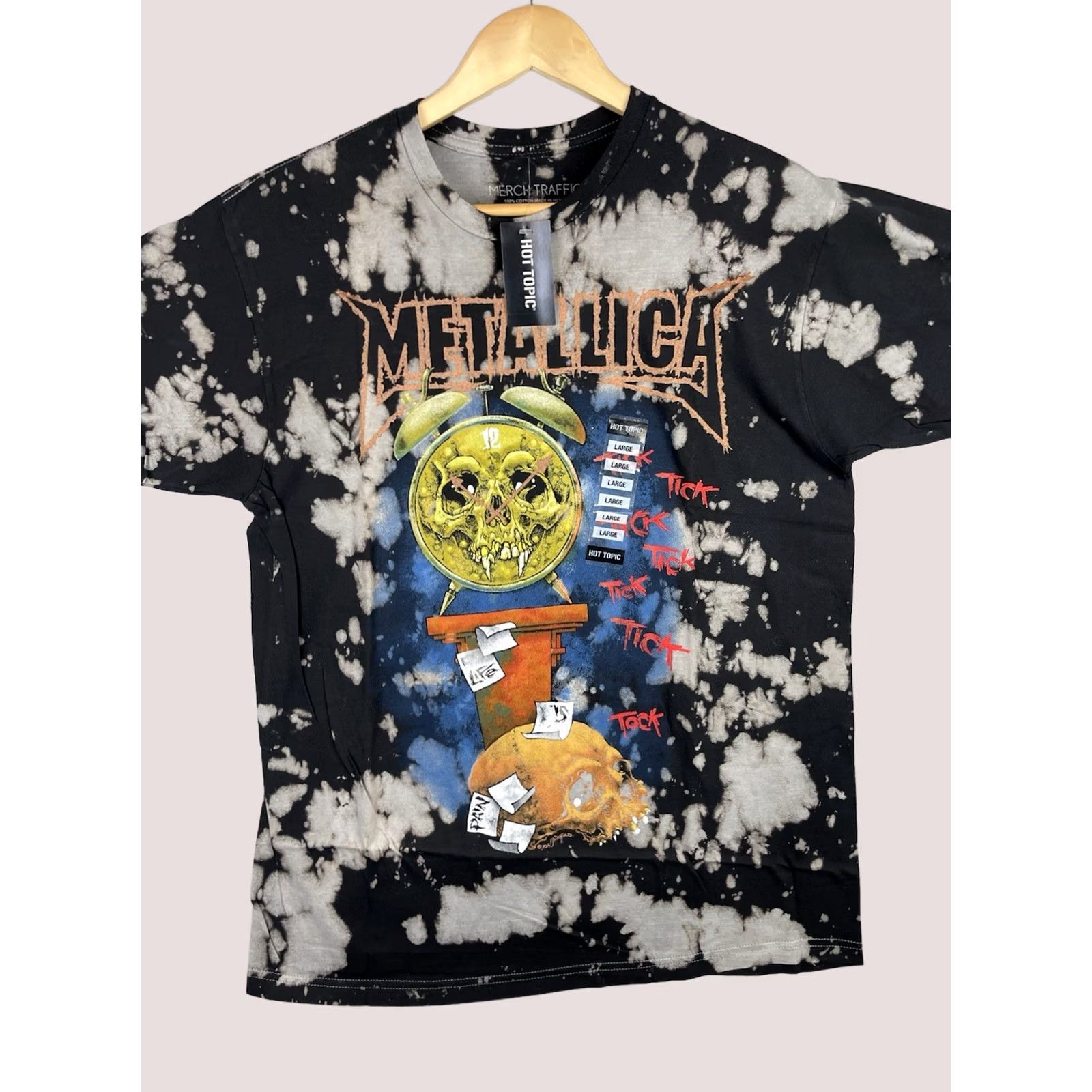 Hot Topic VINTAGE Metallica Shirt Mens Large Pushead Heavy Metal Hot Topic Death Is Pain Adult Size US L / EU 52-54 / 3 - 1 Thumbnail