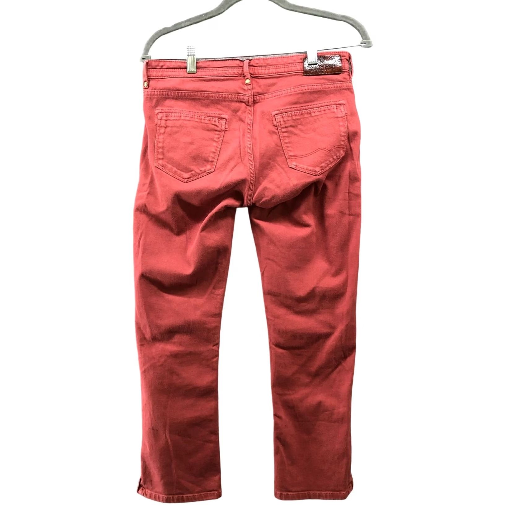 Maison Scotch Maison Scotch La Parisienne Skinny Jeans Womens 27 Zip Ankle Cropped Low Rise Denim Cotton Blend Red 5-Pocket Womens Jeans Rock Style Size 27" / US 4 / IT 40 - 2 Thumbnail