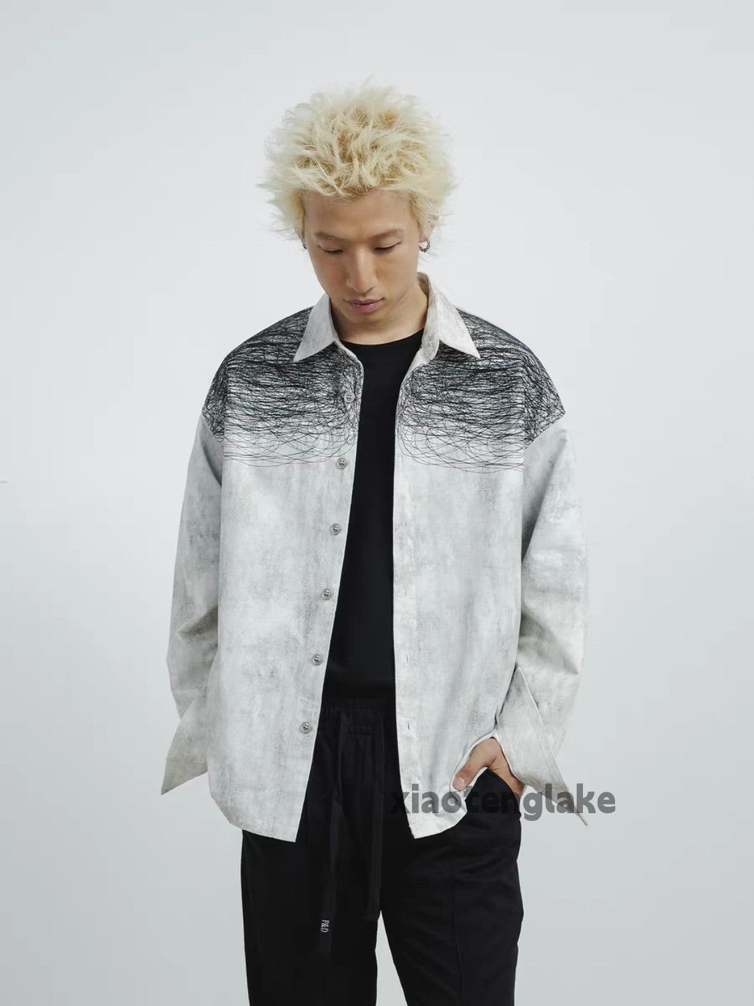 Vintage Unisex outdoor utility stain punk grunge paint shirt Size US M / EU 48-50 / 2 - 2 Thumbnail