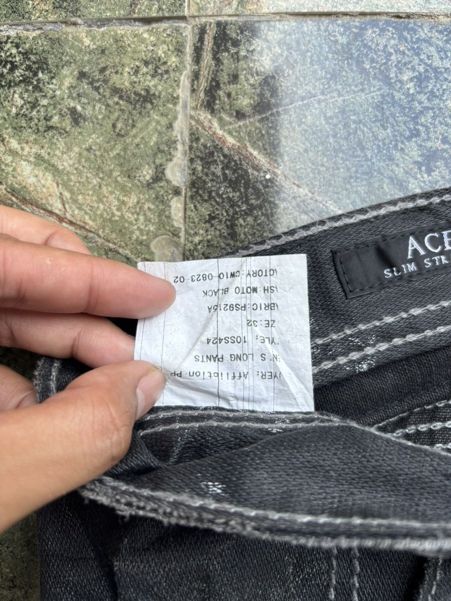 Affliction Y2K Affliction Black Premium Distressed Black Washed Jeans Size US 32 / EU 48 - 5 Thumbnail