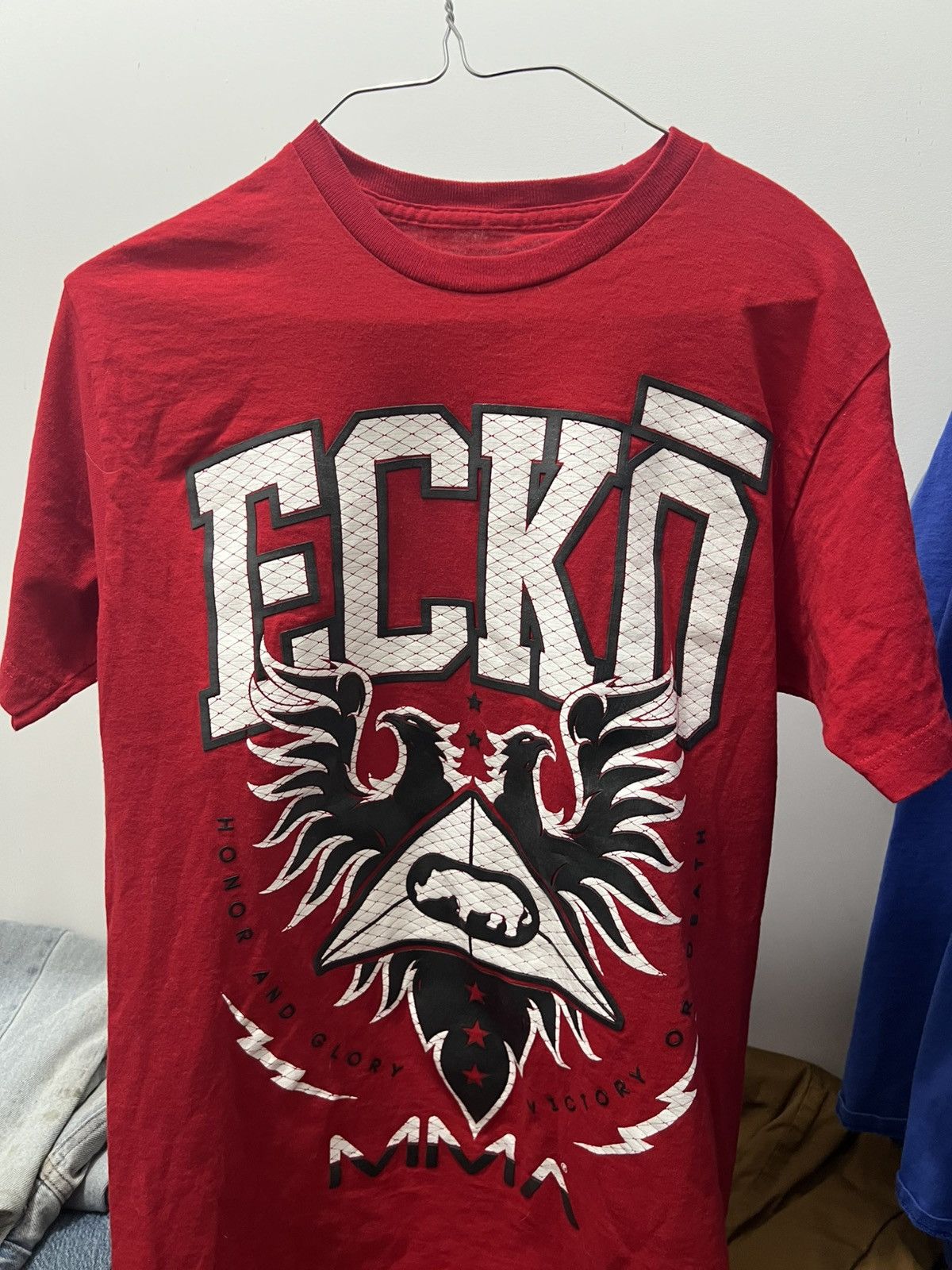 Ecko Unltd. Vintage bold red Ecko MMA graphic tee Size US L / EU 52-54 / 3 - 3 Thumbnail