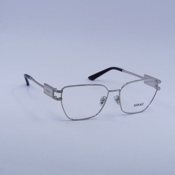 Versace Versace VE1301 1000 Eyeglasses Silver 55mm Cat Eye Frame Size ONE SIZE - 1 Thumbnail