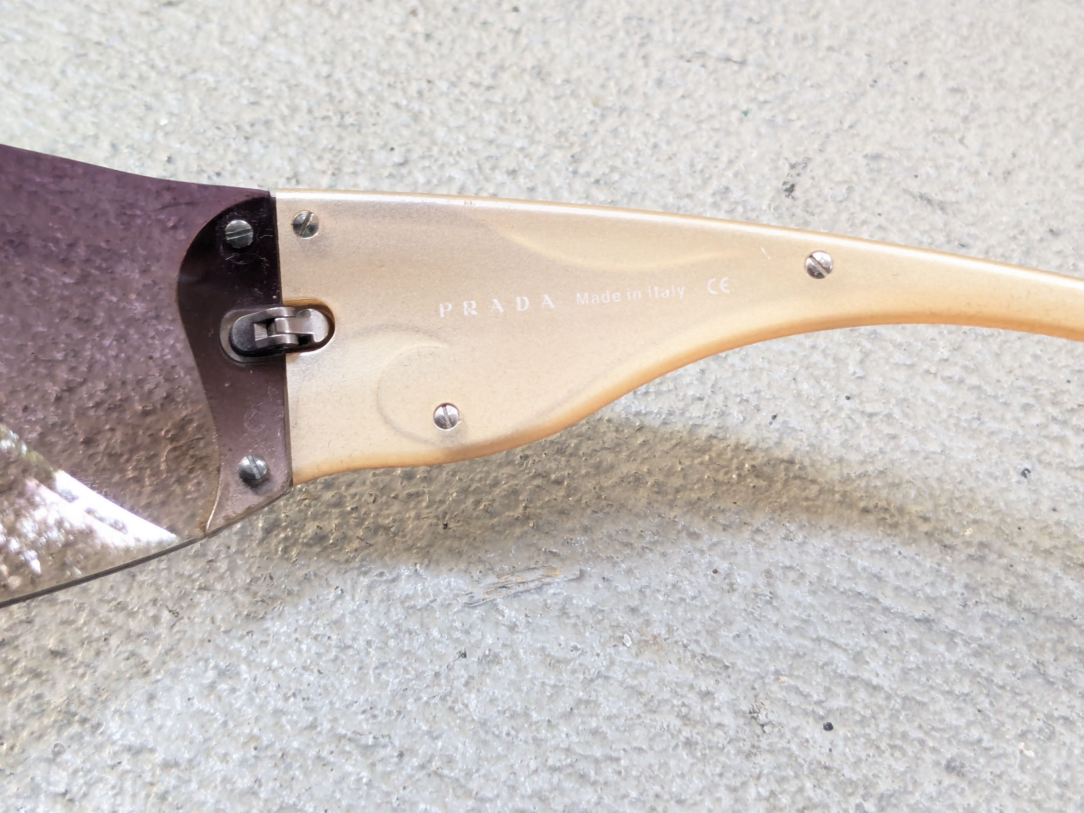 Prada Prada Sunglasses SPR58H Y2K Purple Gradient Flame Fire Size ONE SIZE - 9 Thumbnail