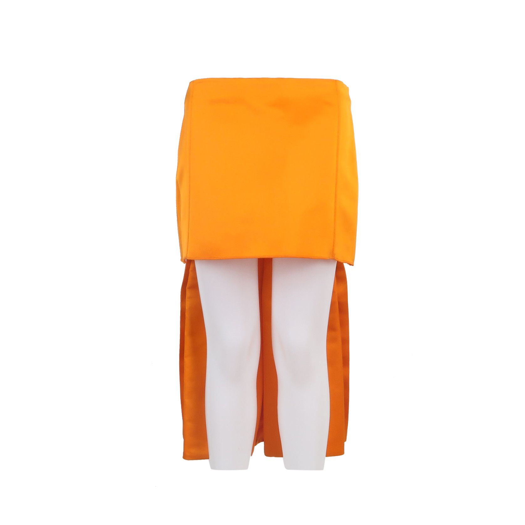 Prada Prada Orange Silk Pleated Midi Skirt Size 40 Size 27" / US 4 / IT 40 - 1 Thumbnail