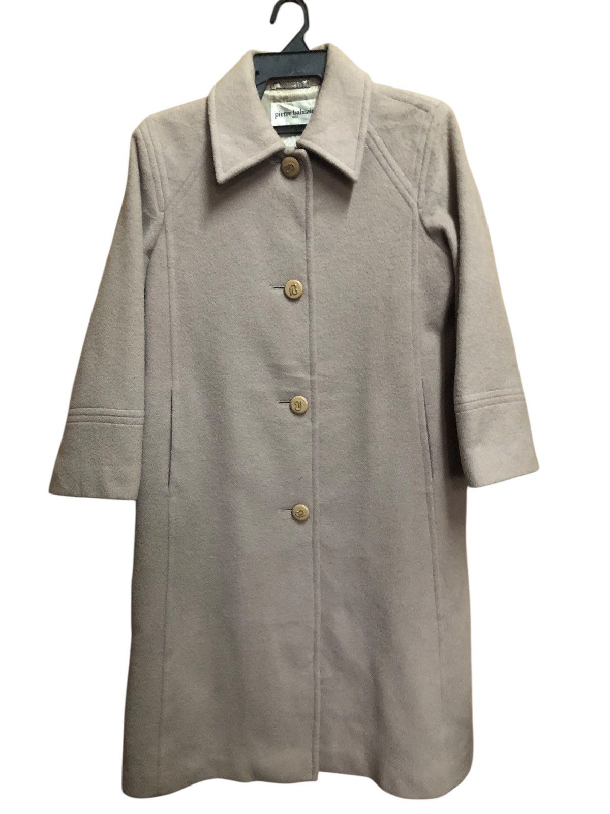 Pierre Balmain Pierre Balmain Wool Long Coat Size S / US 4 / IT 40 - 1 Thumbnail