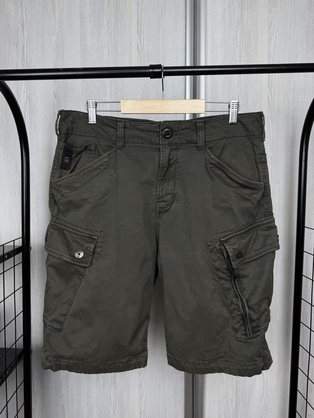 G-Star G-Star Raw Men's Roxic Cargo Shorts Tan Size US 32 / EU 48 - 3 Thumbnail