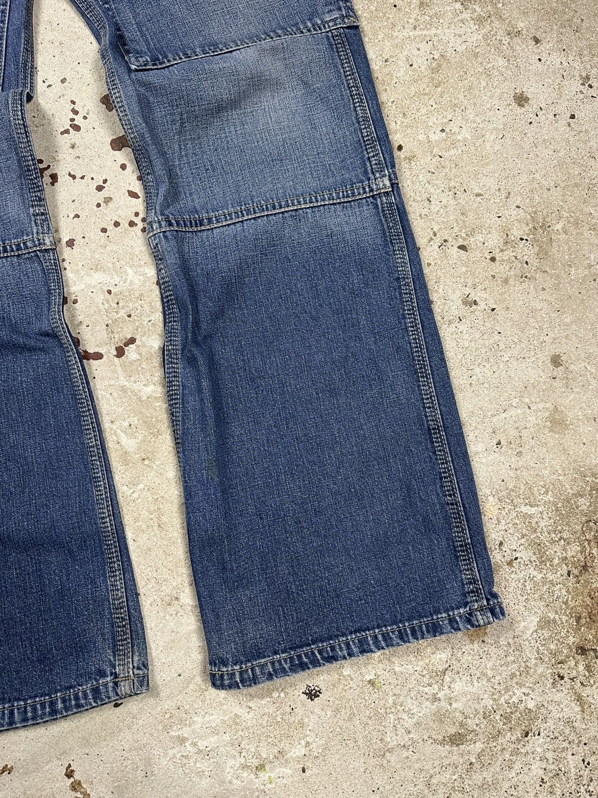 Carhartt × Lee × Vintage Vintage 90s Lee Workwear Flare Boot Cut Denim Pants Rare Size US 29 - 3 Thumbnail