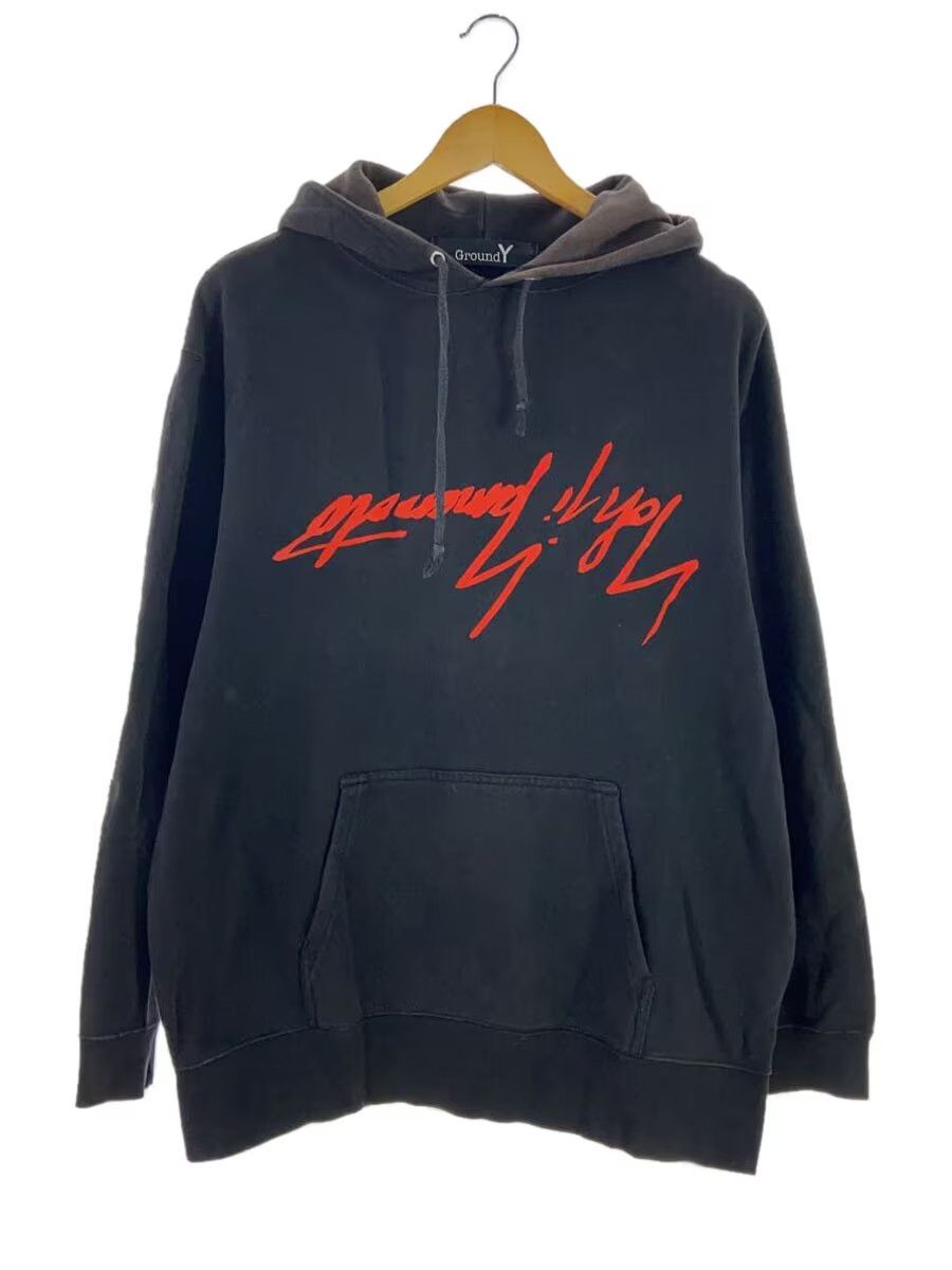 Ground Y × Yohji Yamamoto Upside Down Logo Hoodie Size US M / EU 48-50 / 2 - 1 Thumbnail