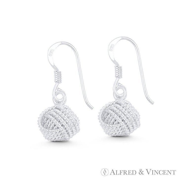 Other Love Knot Charm Twist-Rope-Detail Dangling Hook Earrings Size ONE SIZE - 1 Preview